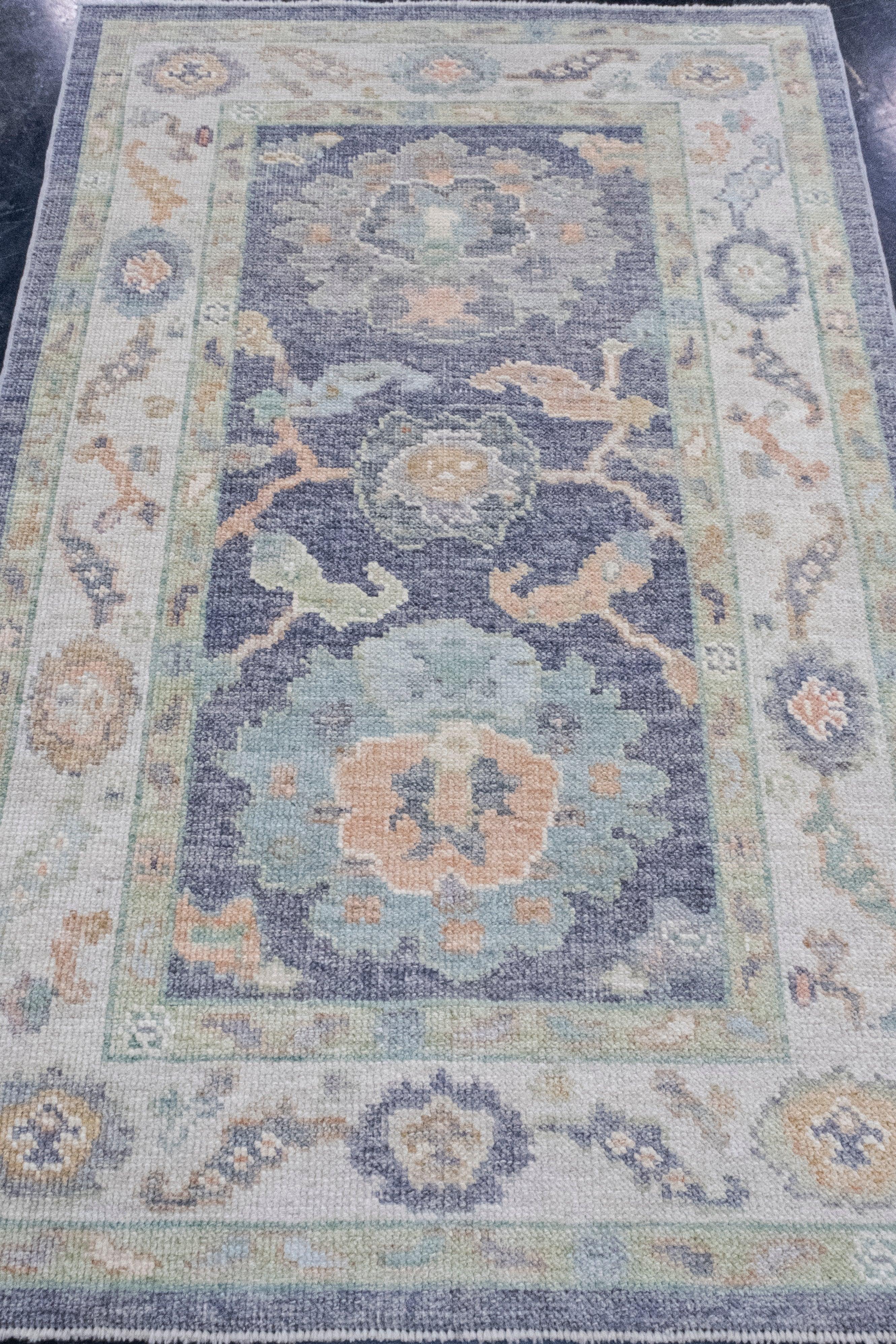 Turkish Oushak Rug 3'2