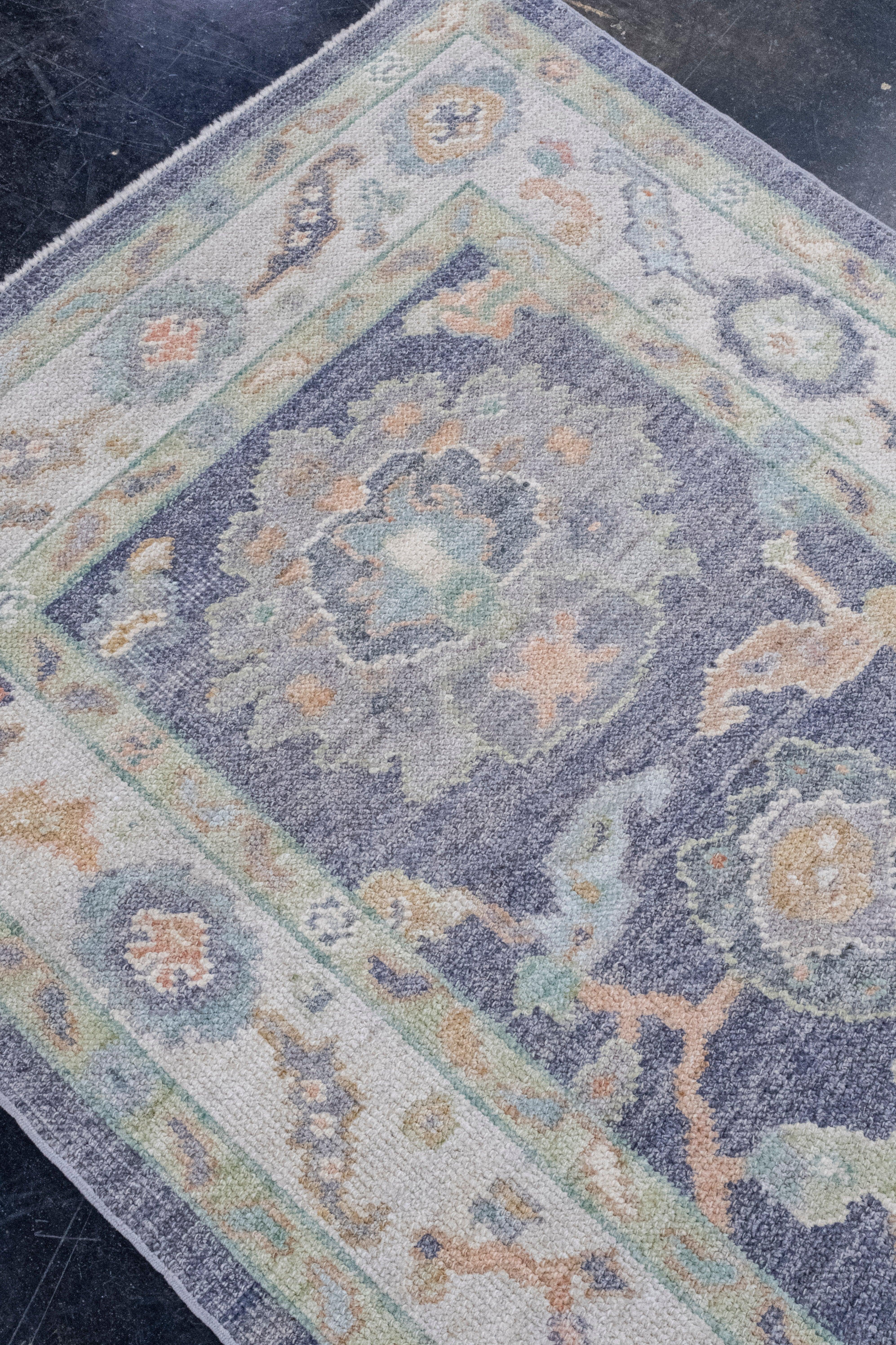 Türkischer Oushak-Teppich 3'2