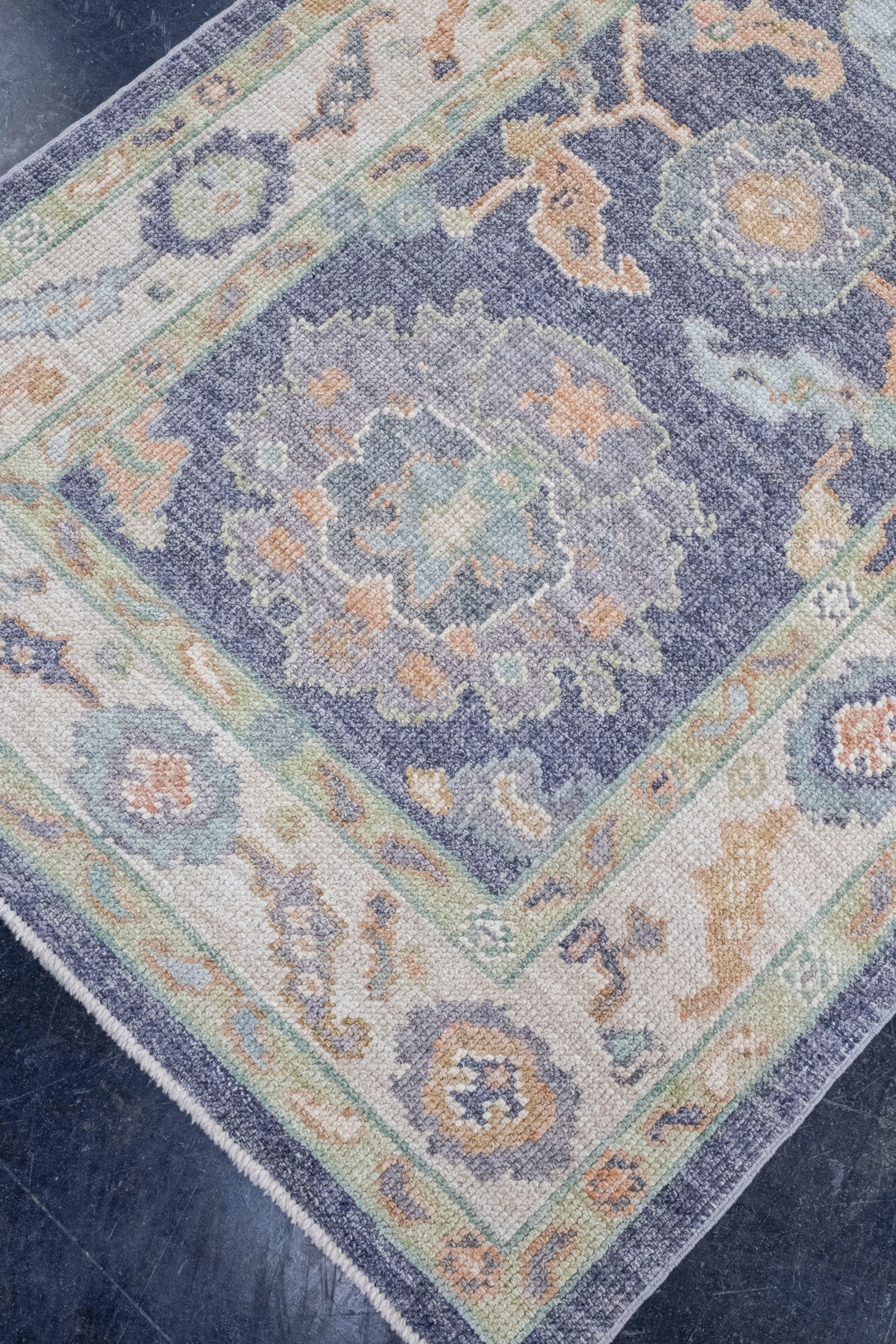 Turkish Oushak Rug 3'3