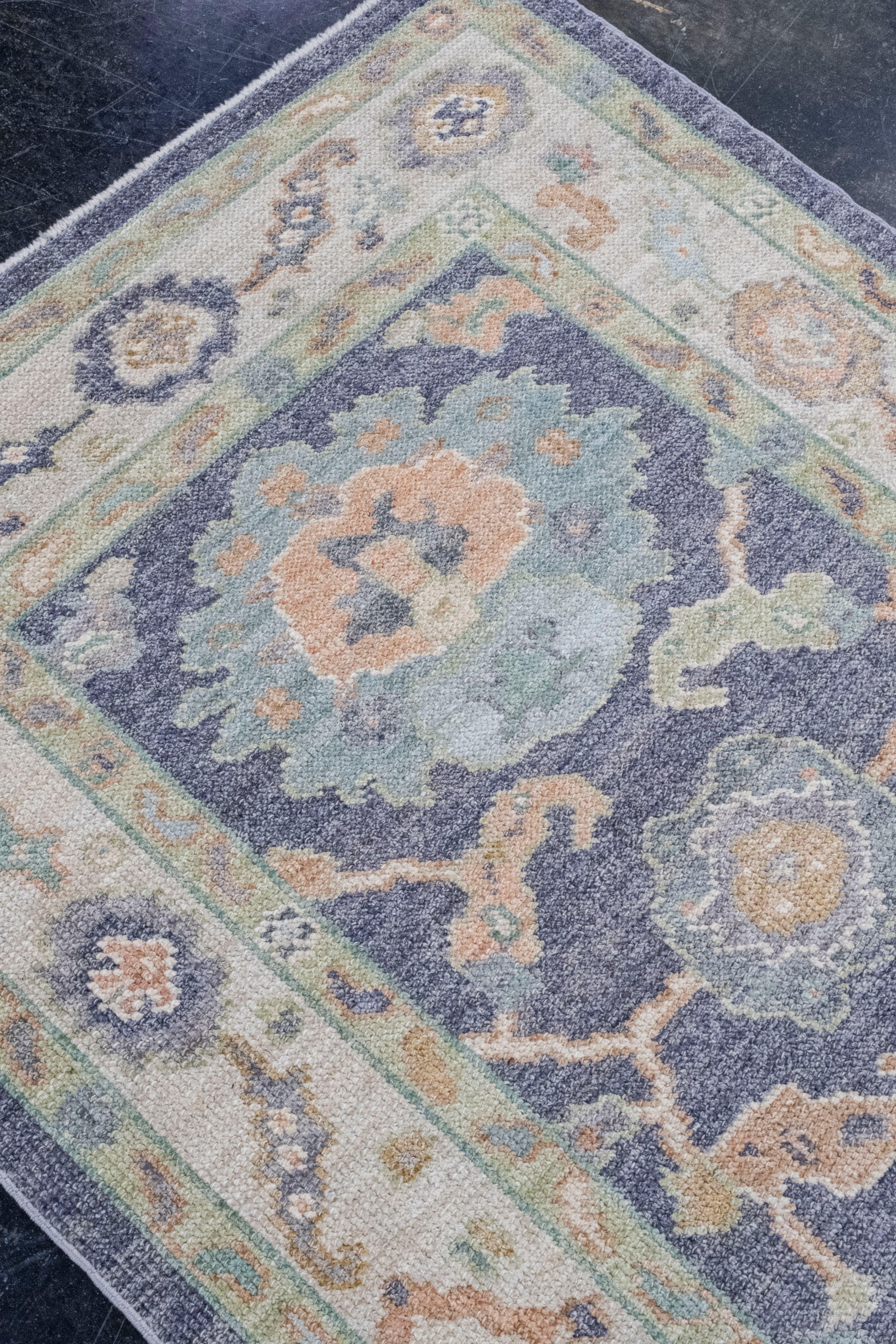 Türkischer Oushak-Teppich 3'3
