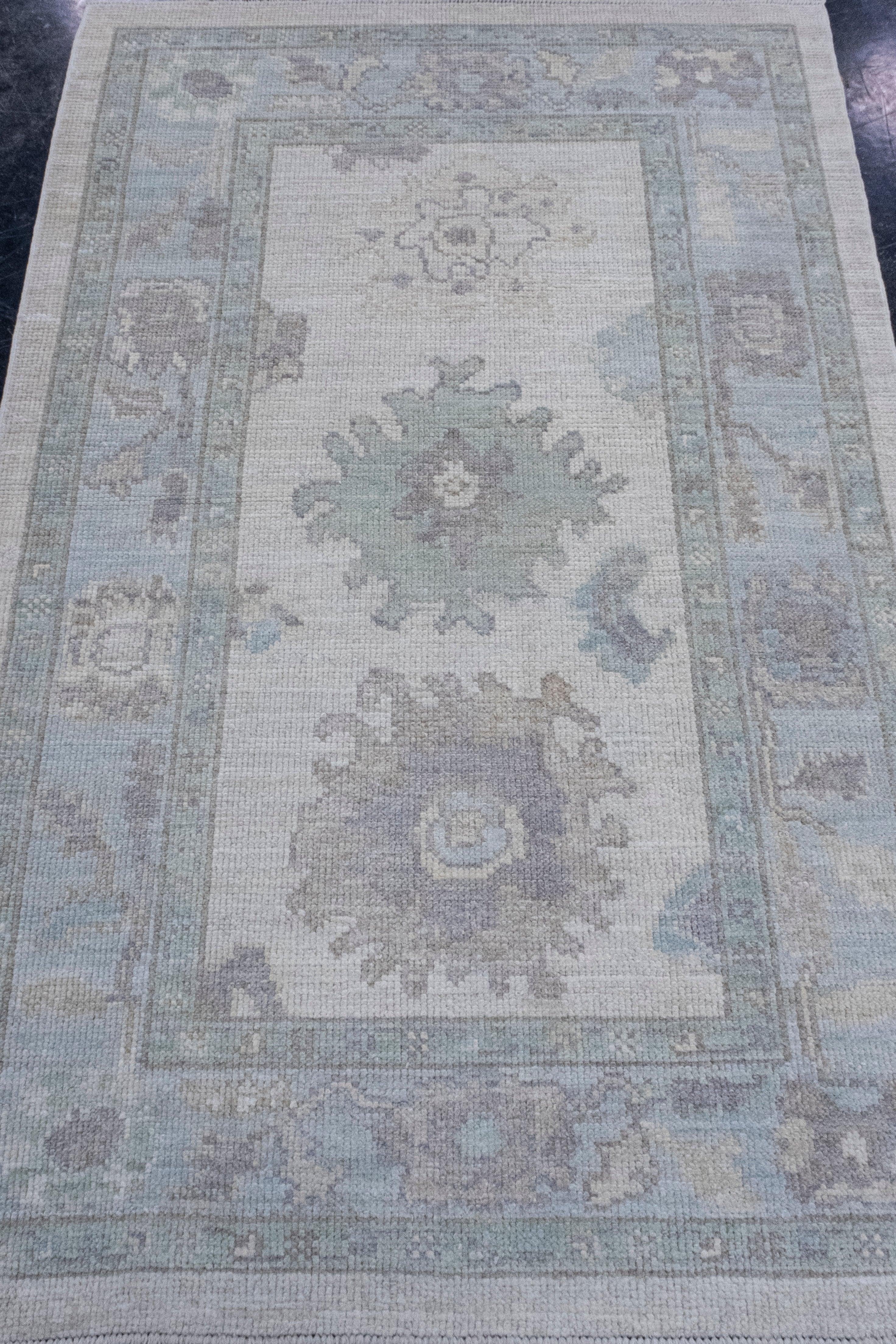 Turkish Oushak Rug 3'4