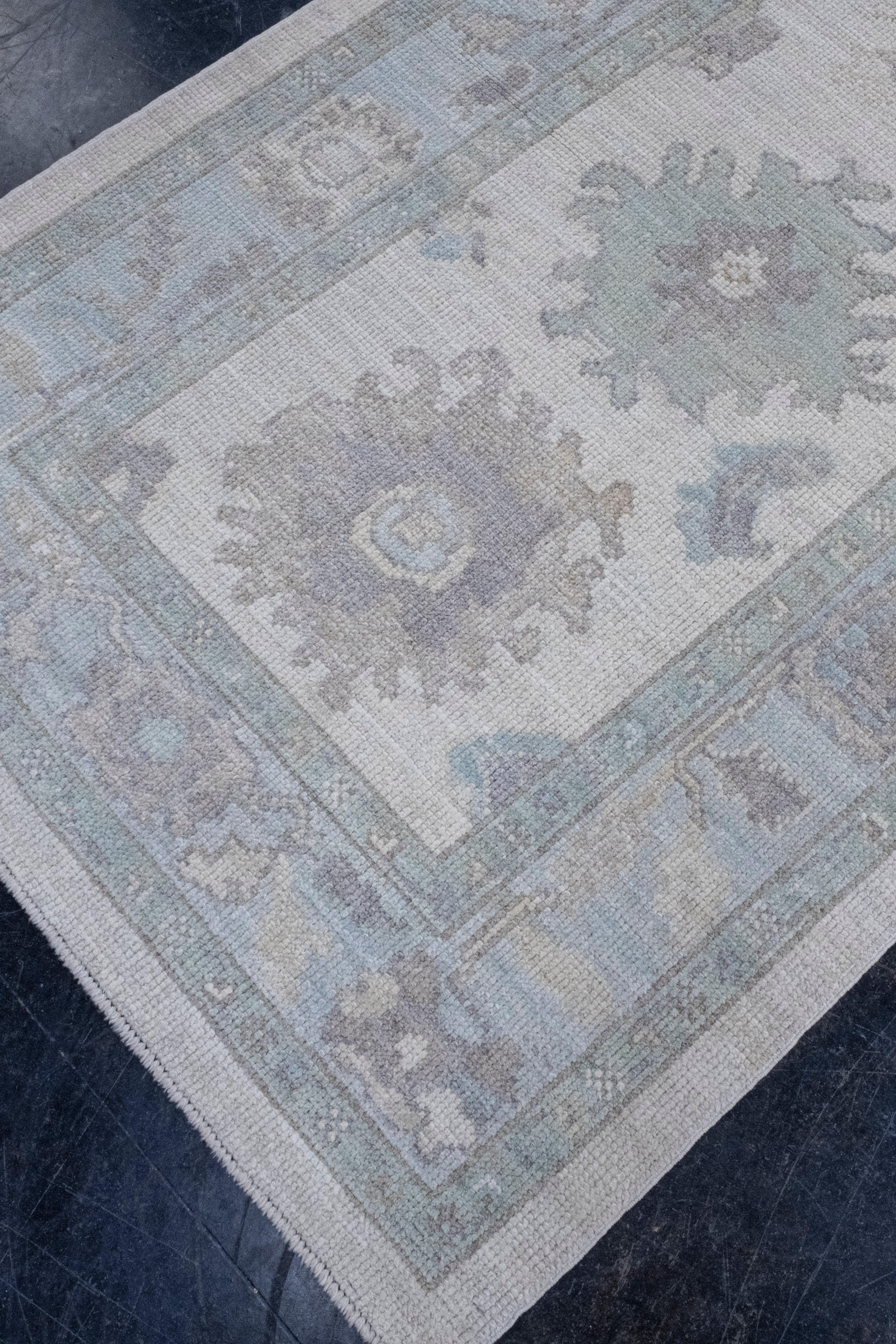Turkish Oushak Rug 3'4