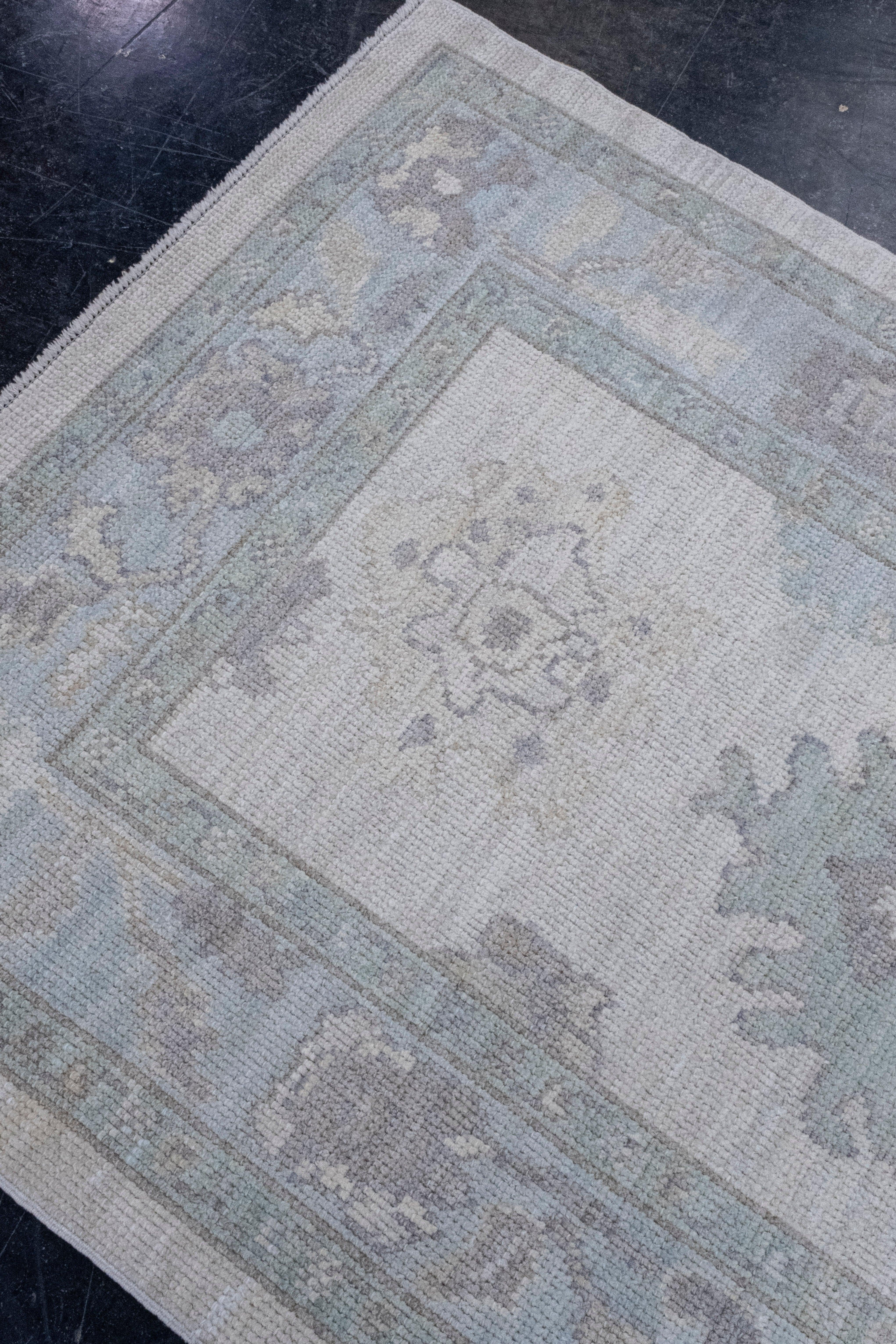 Turkish Oushak Rug 3'4