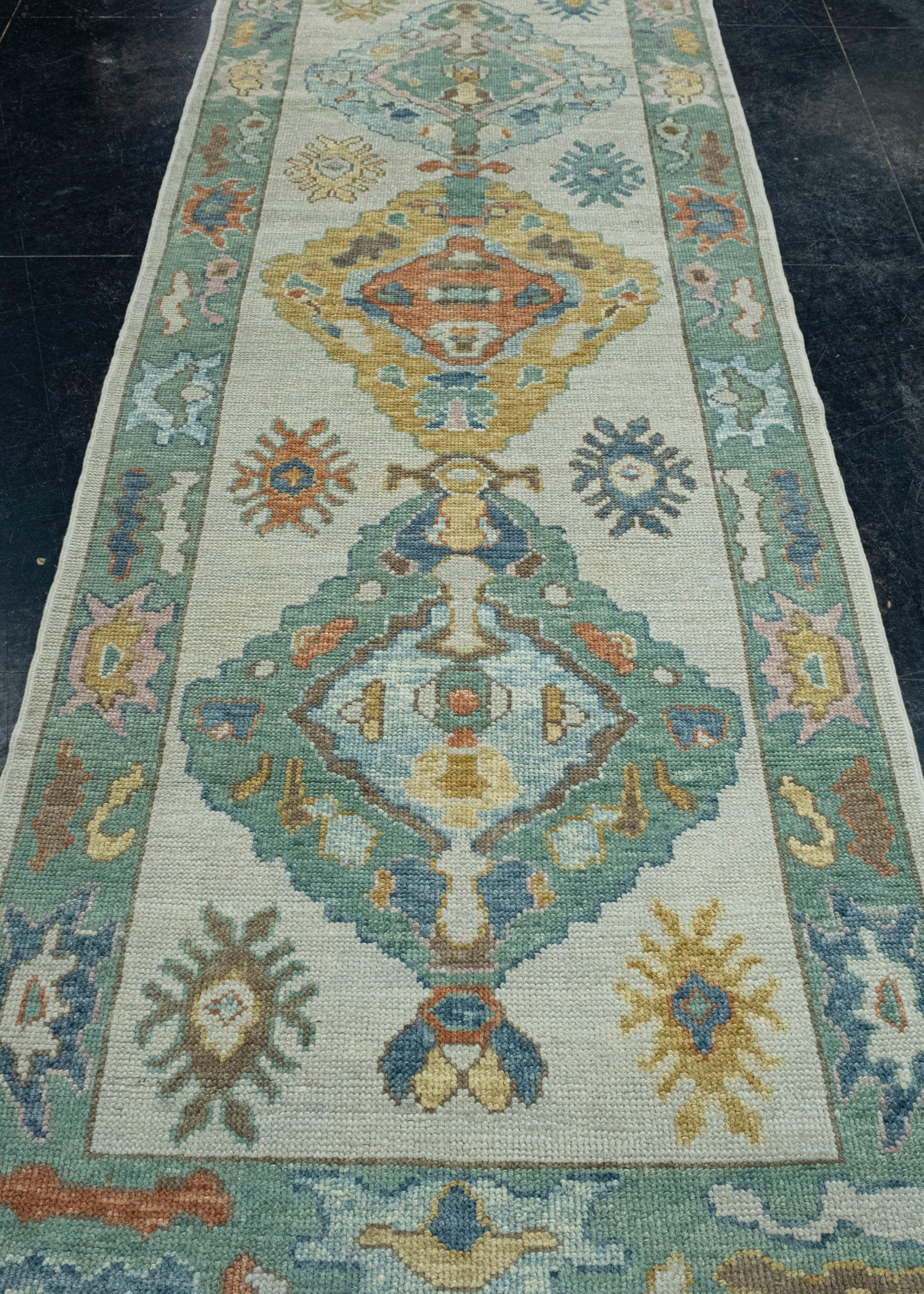 Turkish Oushak Rug 3'8