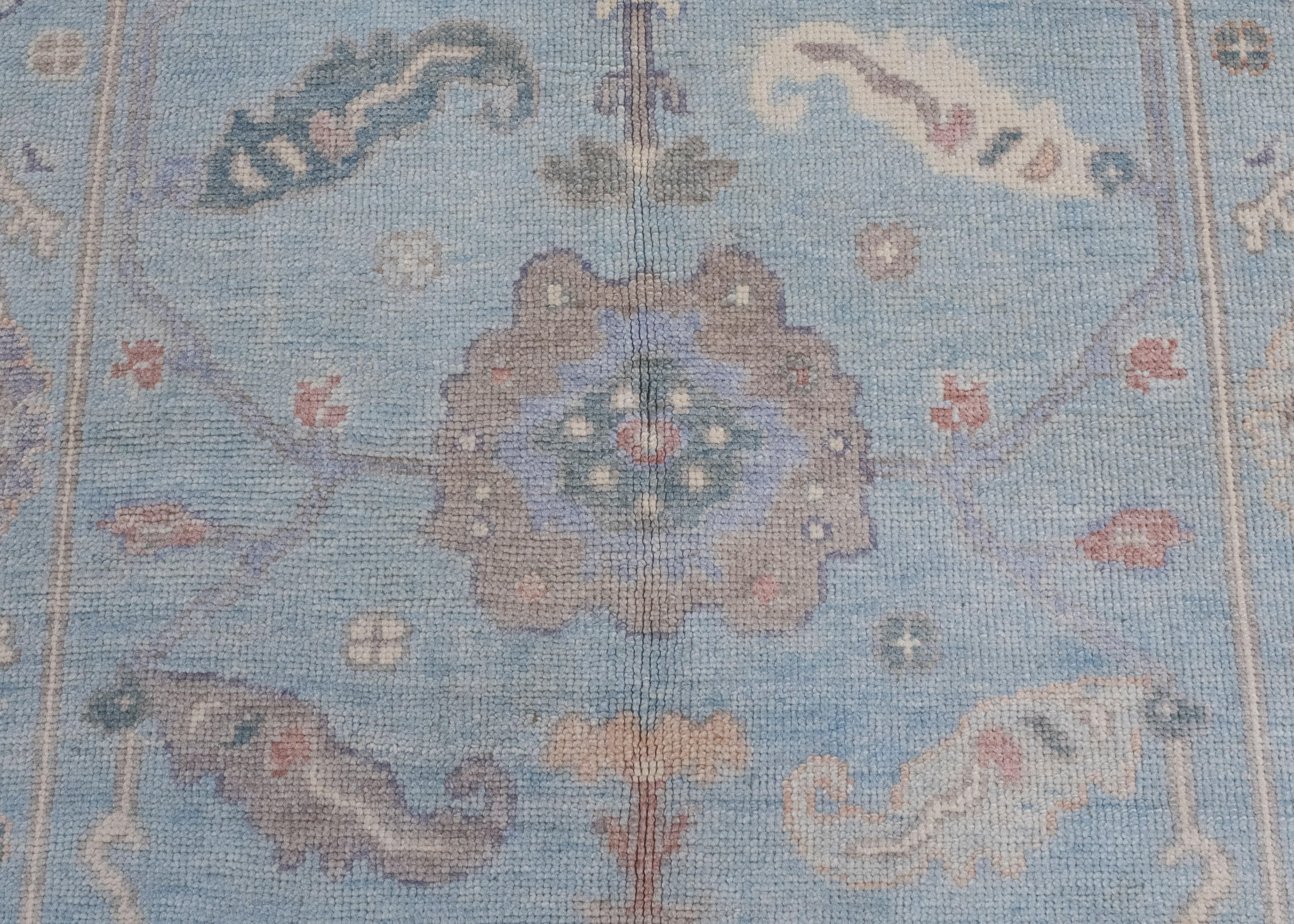 Contemporary Turkish Oushak Rug 3'9