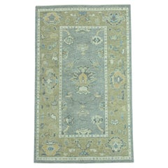 Tappeto turco Oushak 3'9" x 6'1" n. 19135