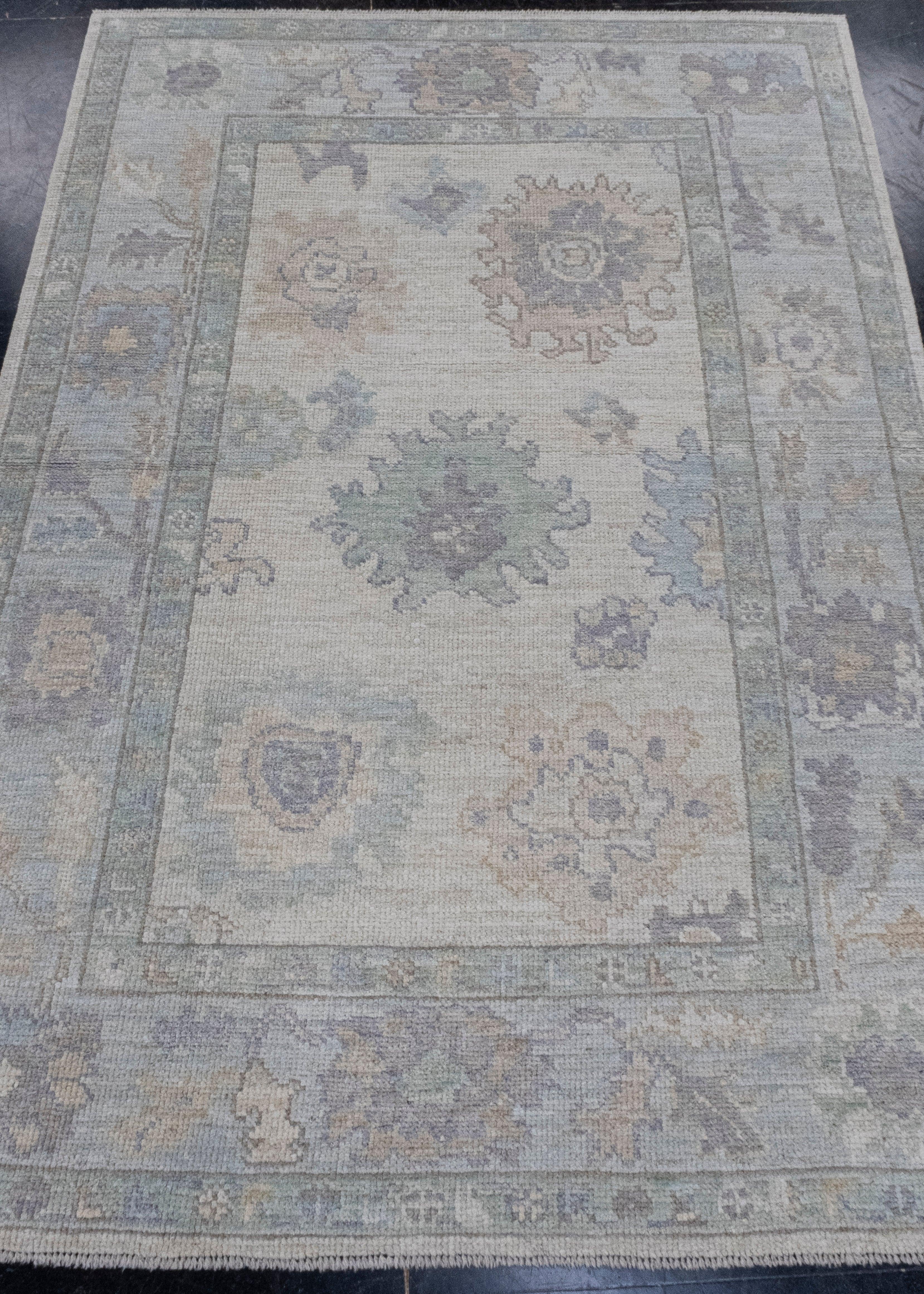 Turkish Oushak Rug 4' x 5'10