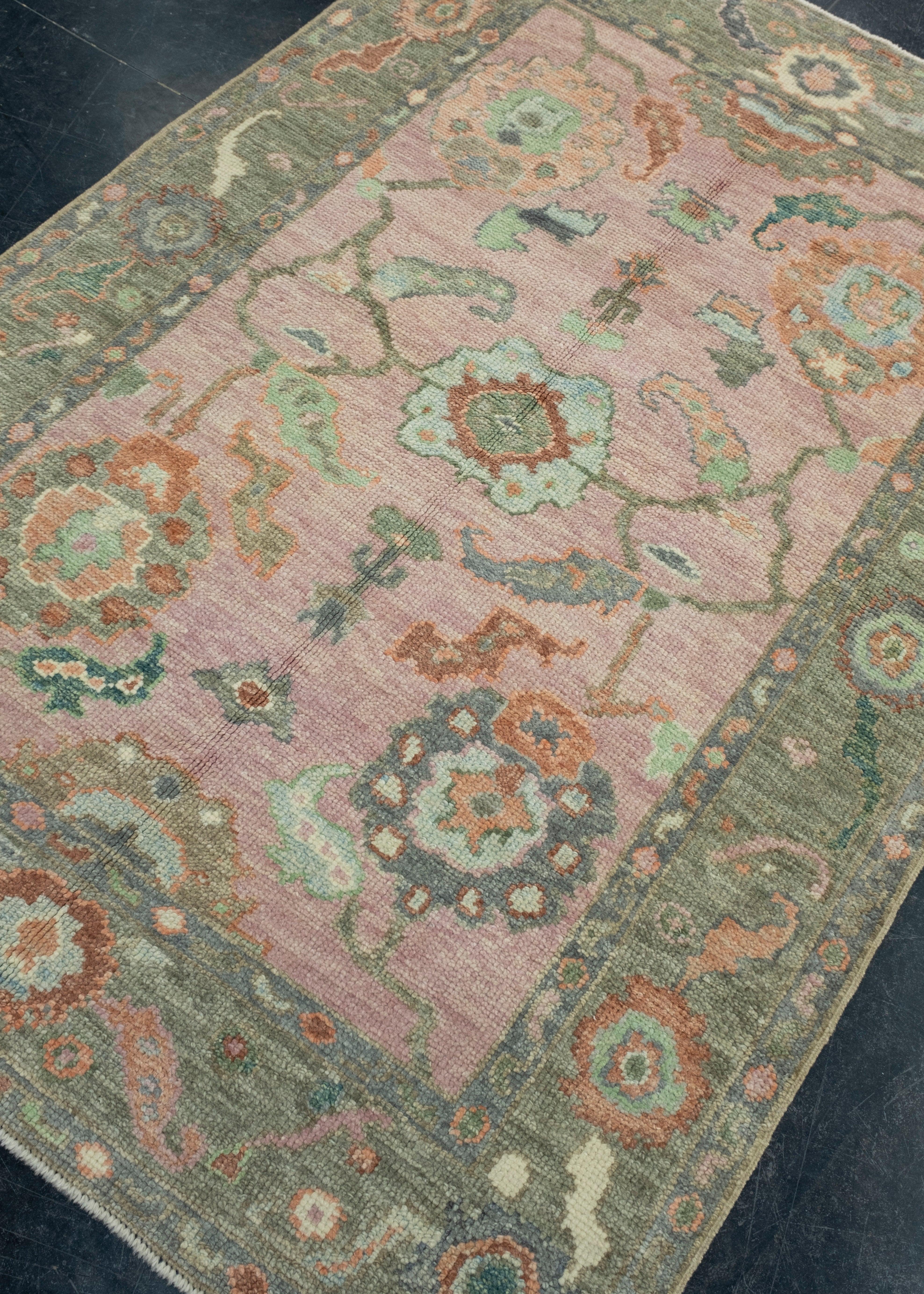 Türkischer Oushak-Teppich 4' x 5'10