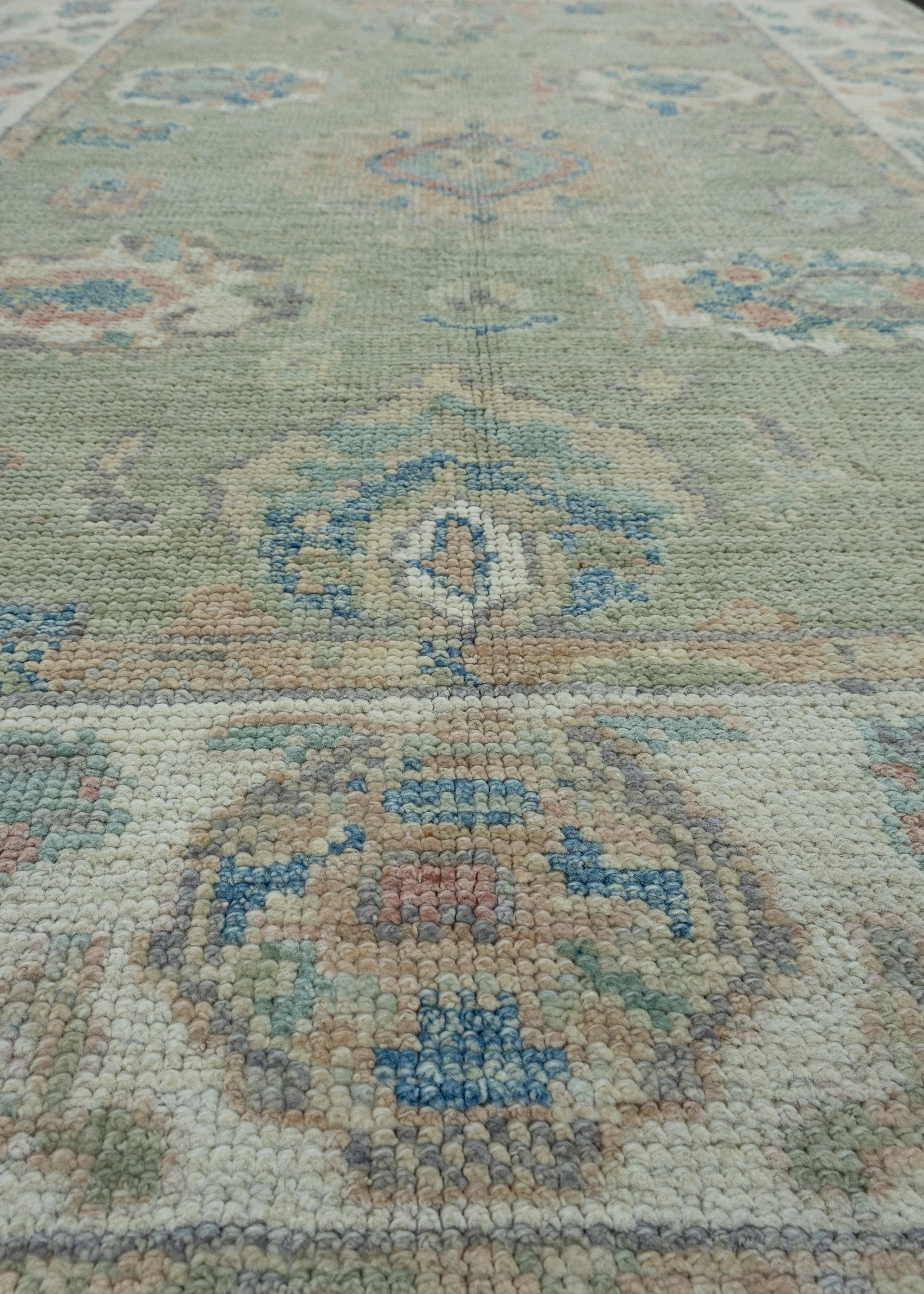 Contemporary Turkish Oushak Rug 4' x 5'10