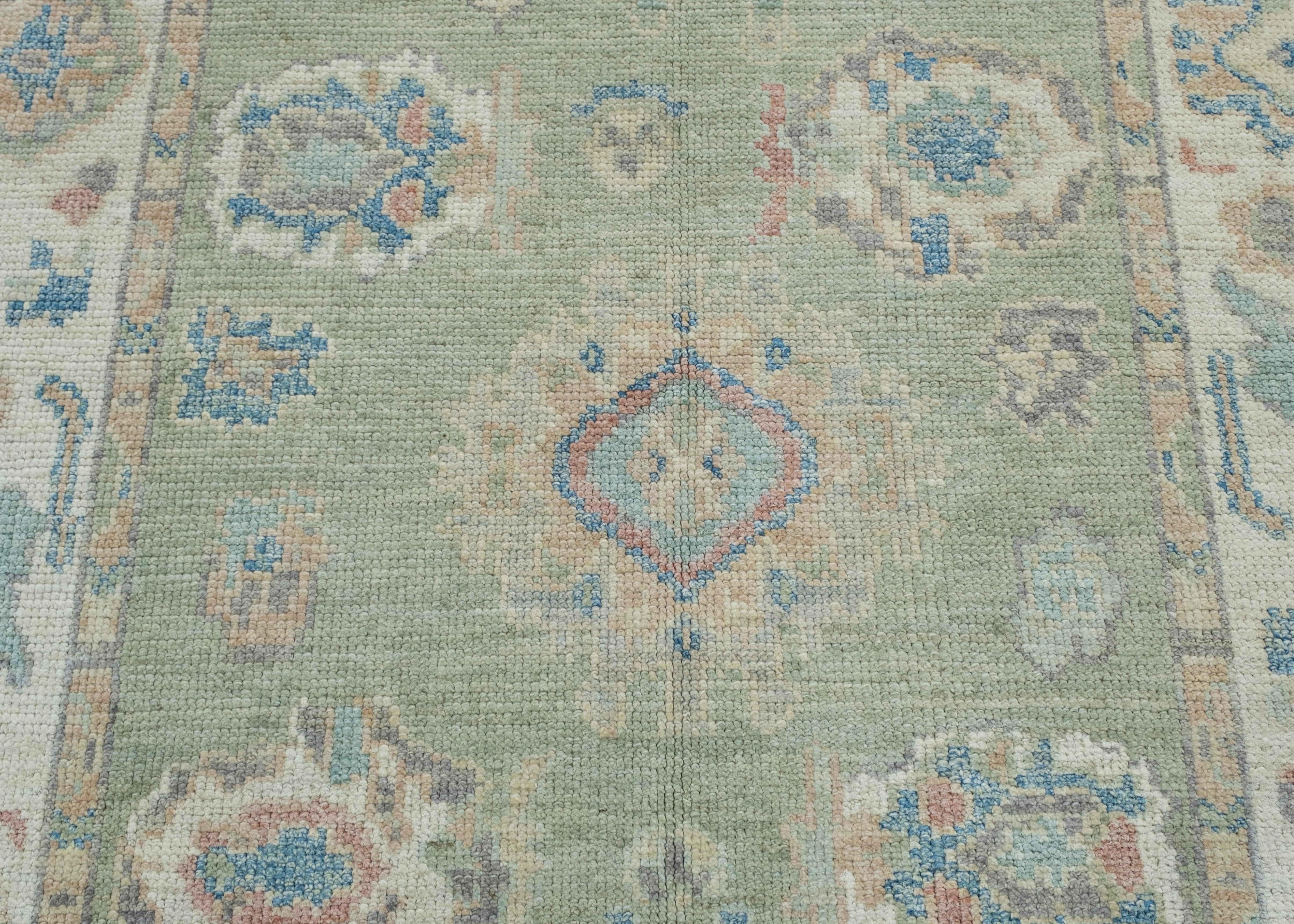 Wool Turkish Oushak Rug 4' x 5'10