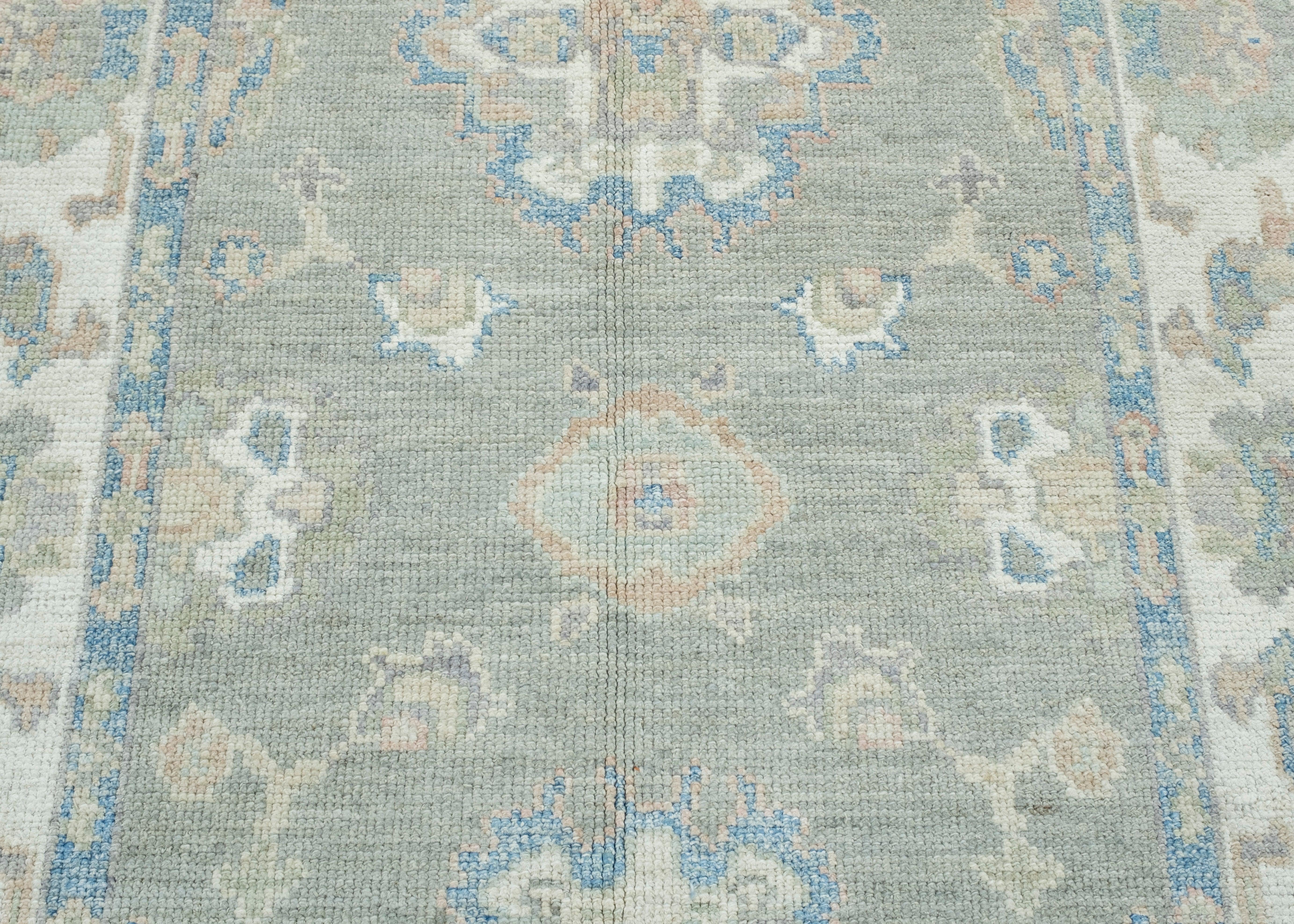 Wool Turkish Oushak Rug 4' x 5'11