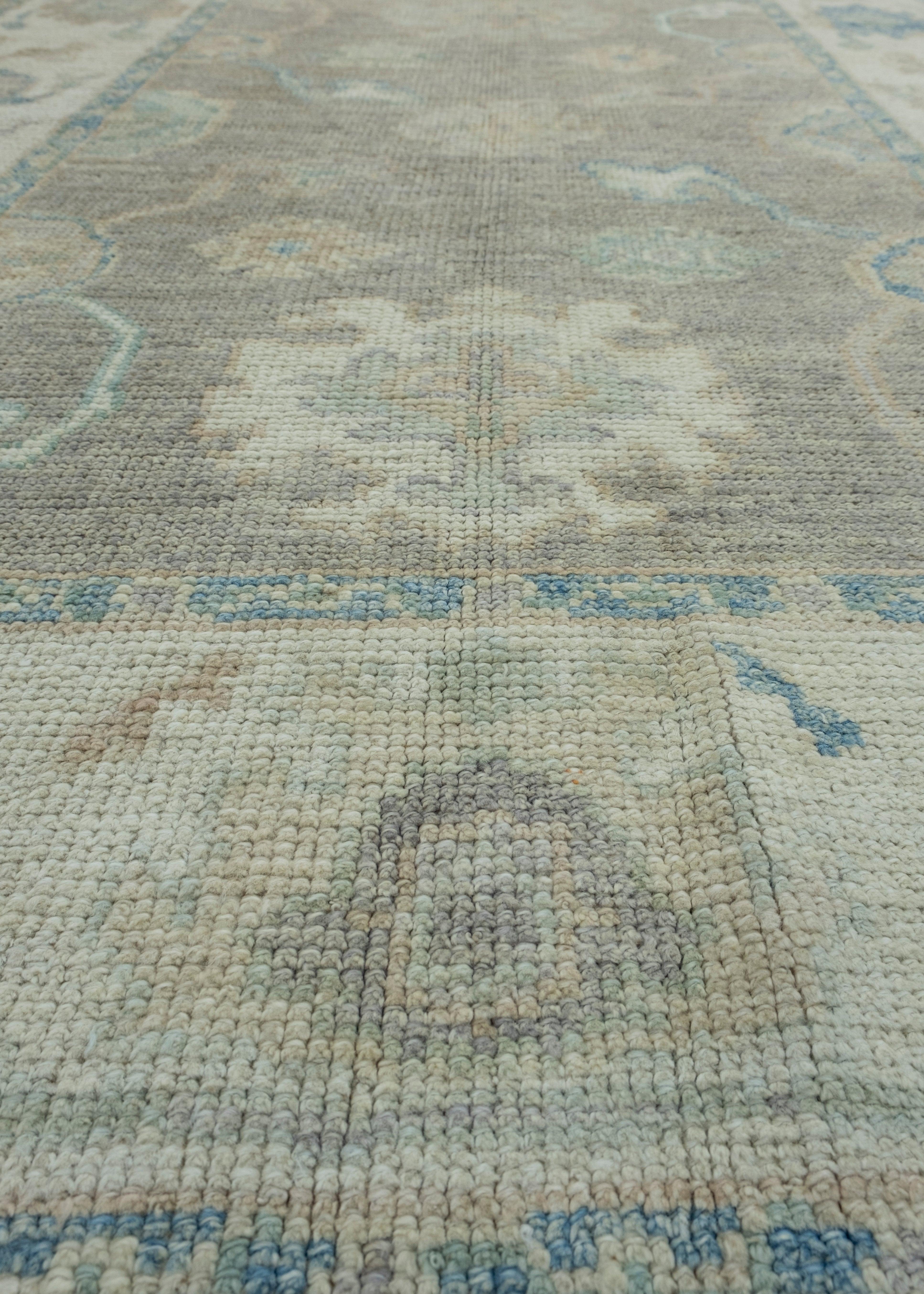 Contemporary Turkish Oushak Rug 4' x 5'11