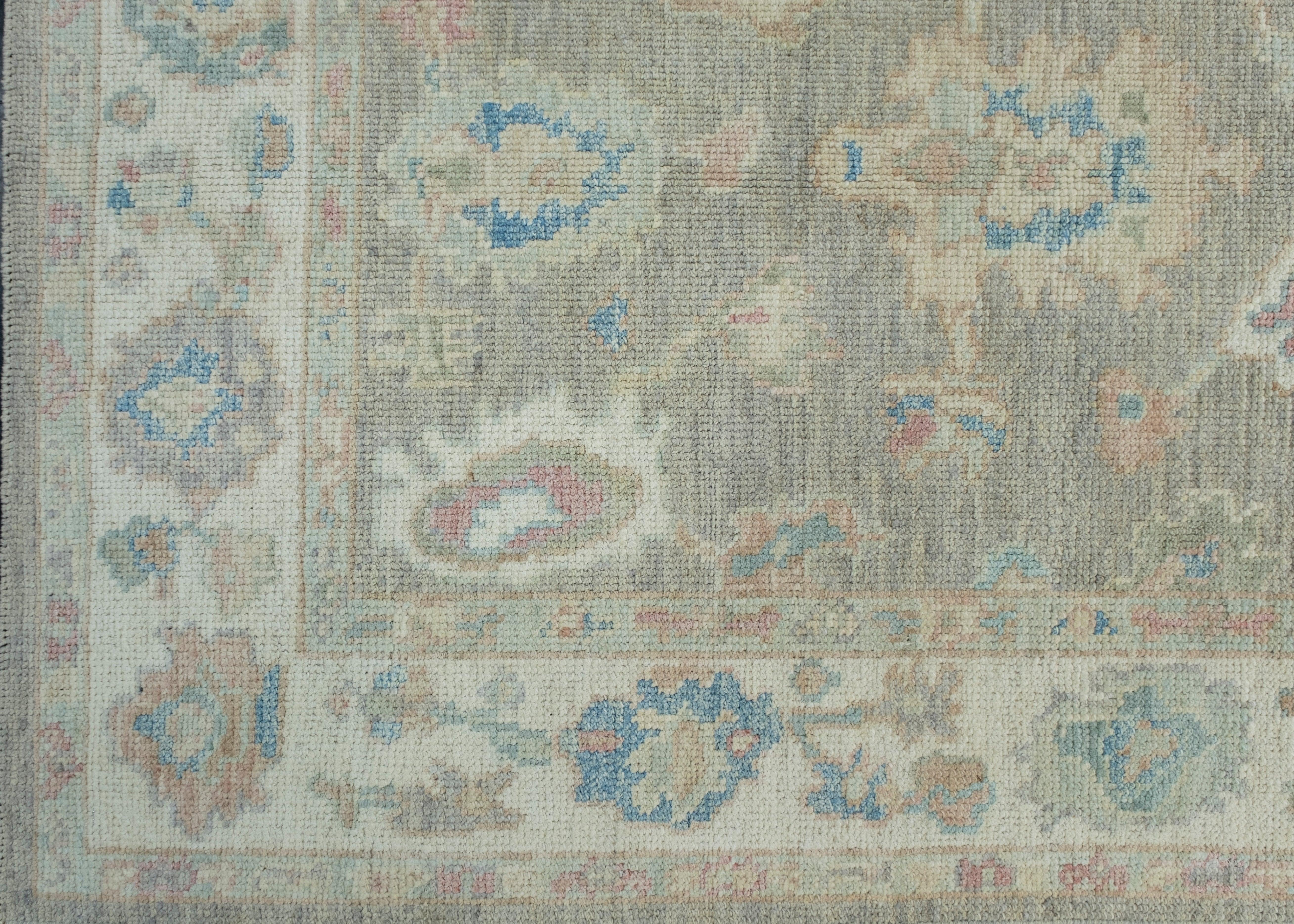 Turkish Oushak Rug 4' x 5'8