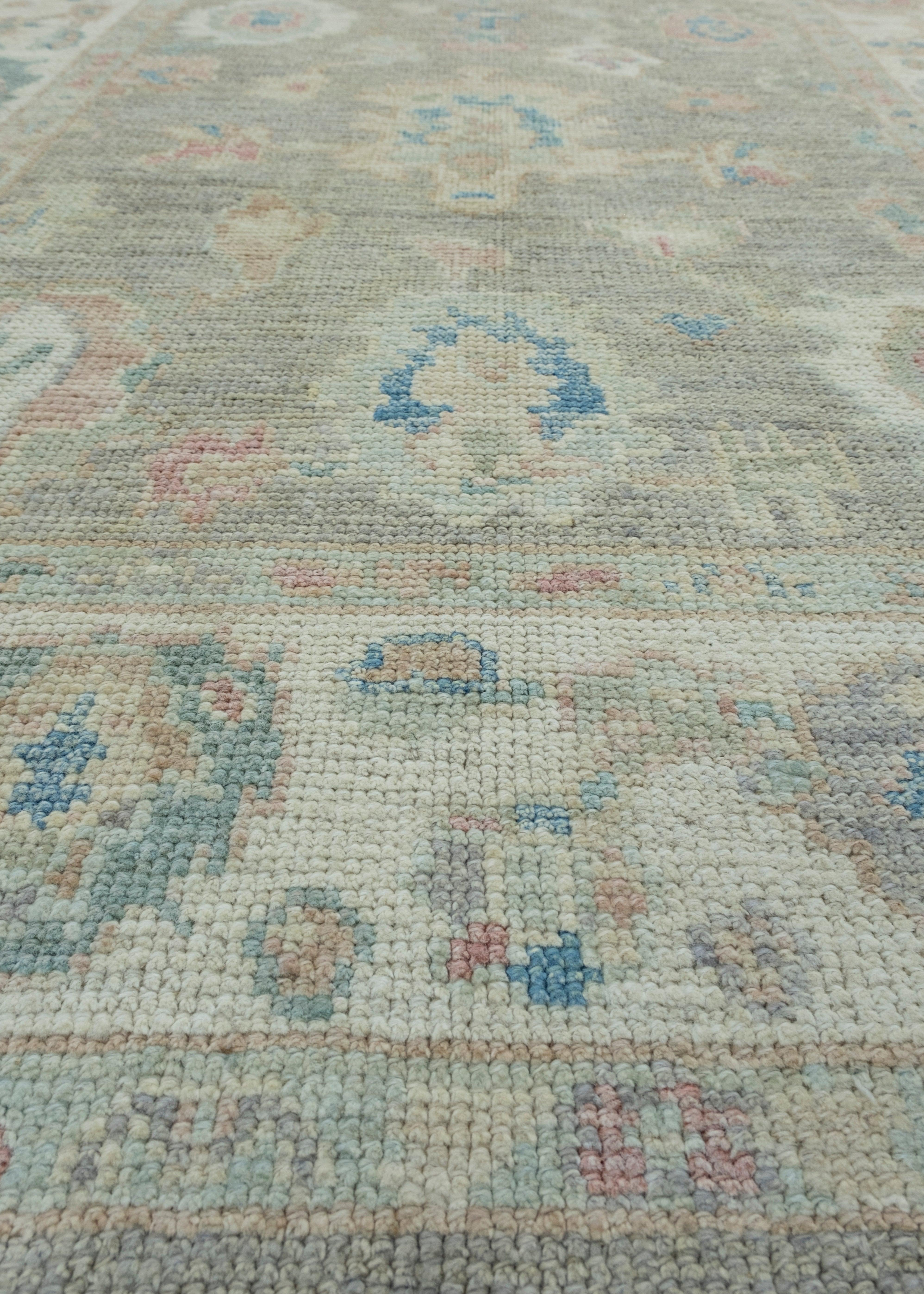 Contemporary Turkish Oushak Rug 4' x 5'8