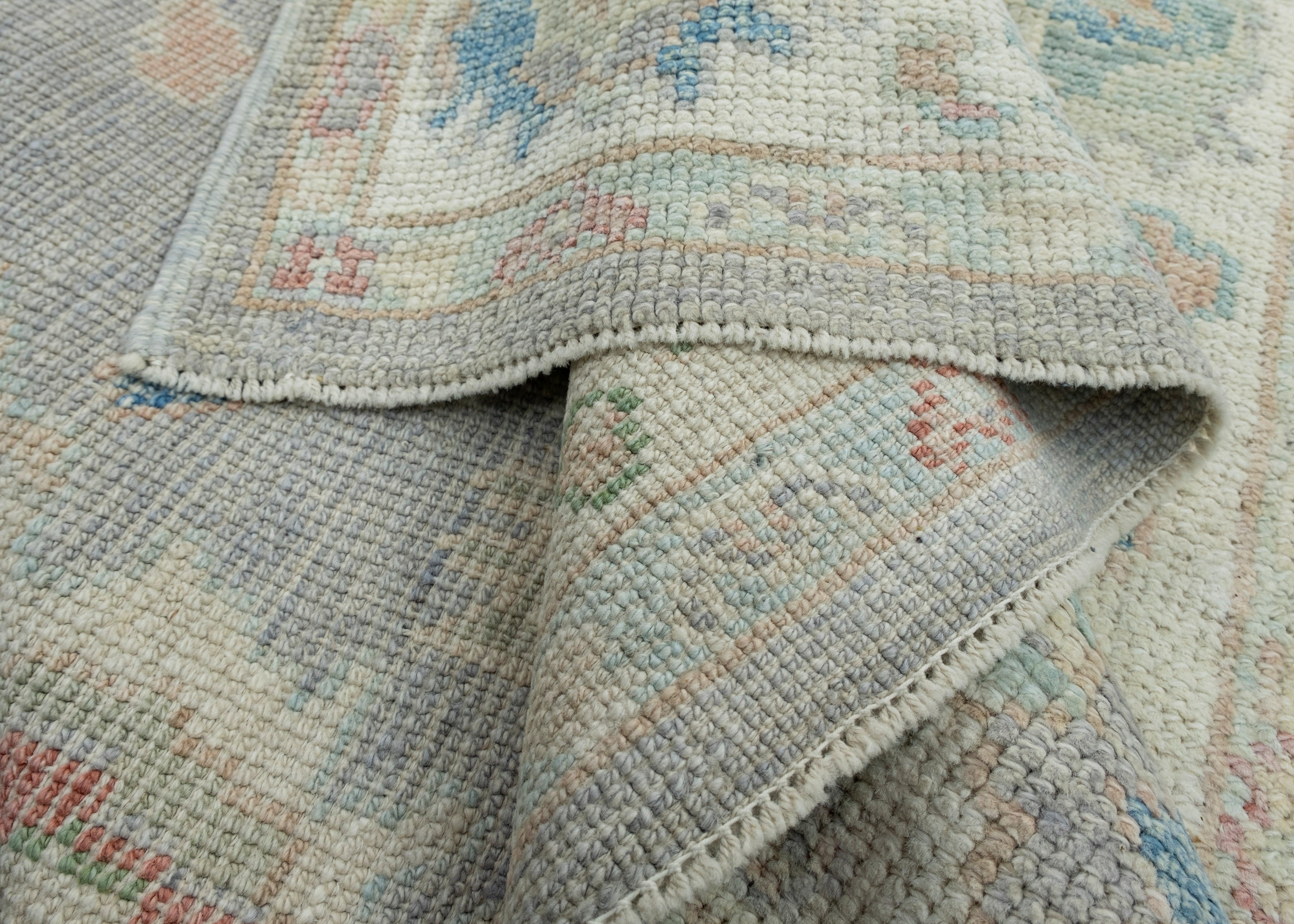 Turkish Oushak Rug 4' x 5'8