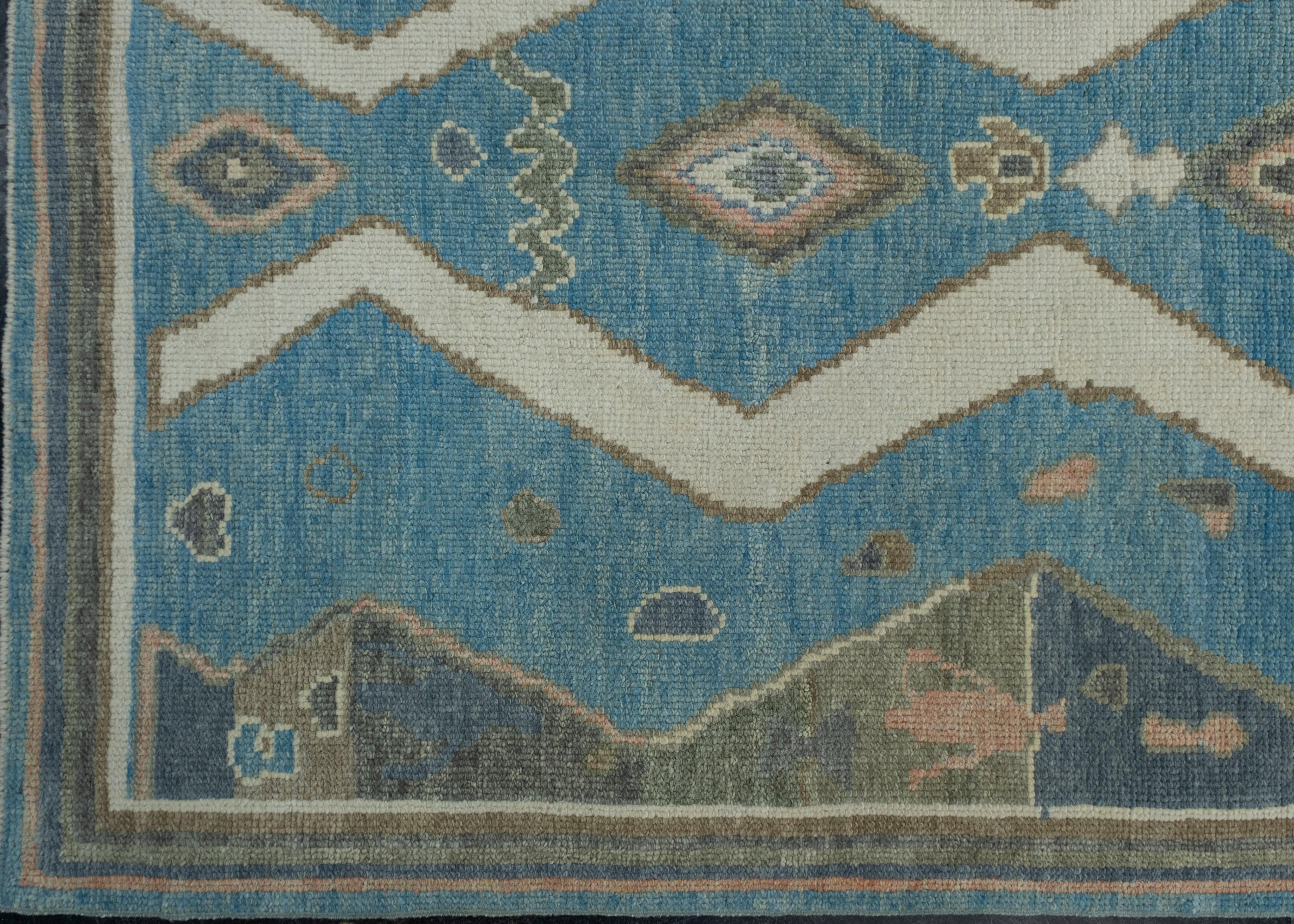 Turkish Oushak Rug 4' x 5'9
