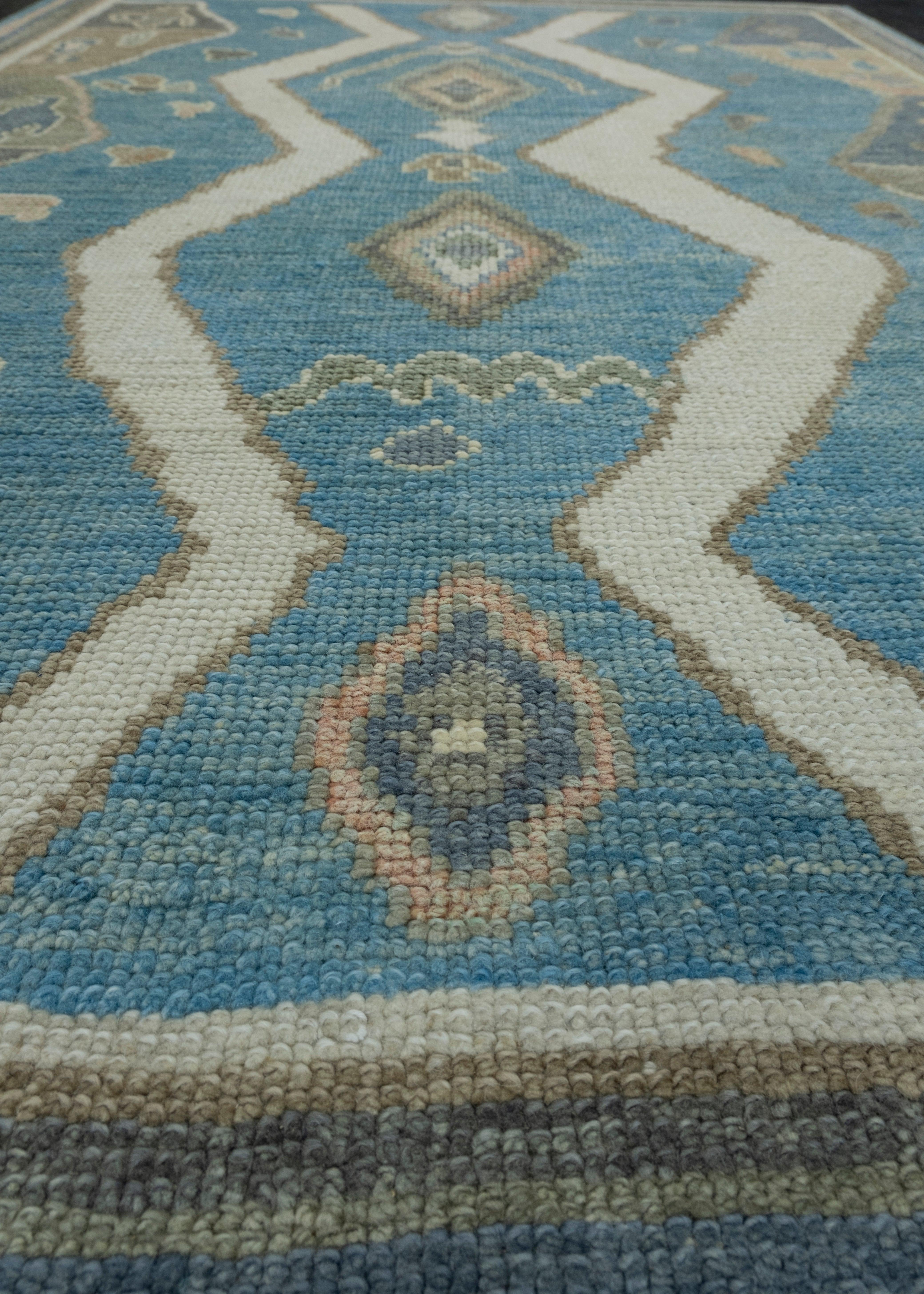 Contemporary Turkish Oushak Rug 4' x 5'9