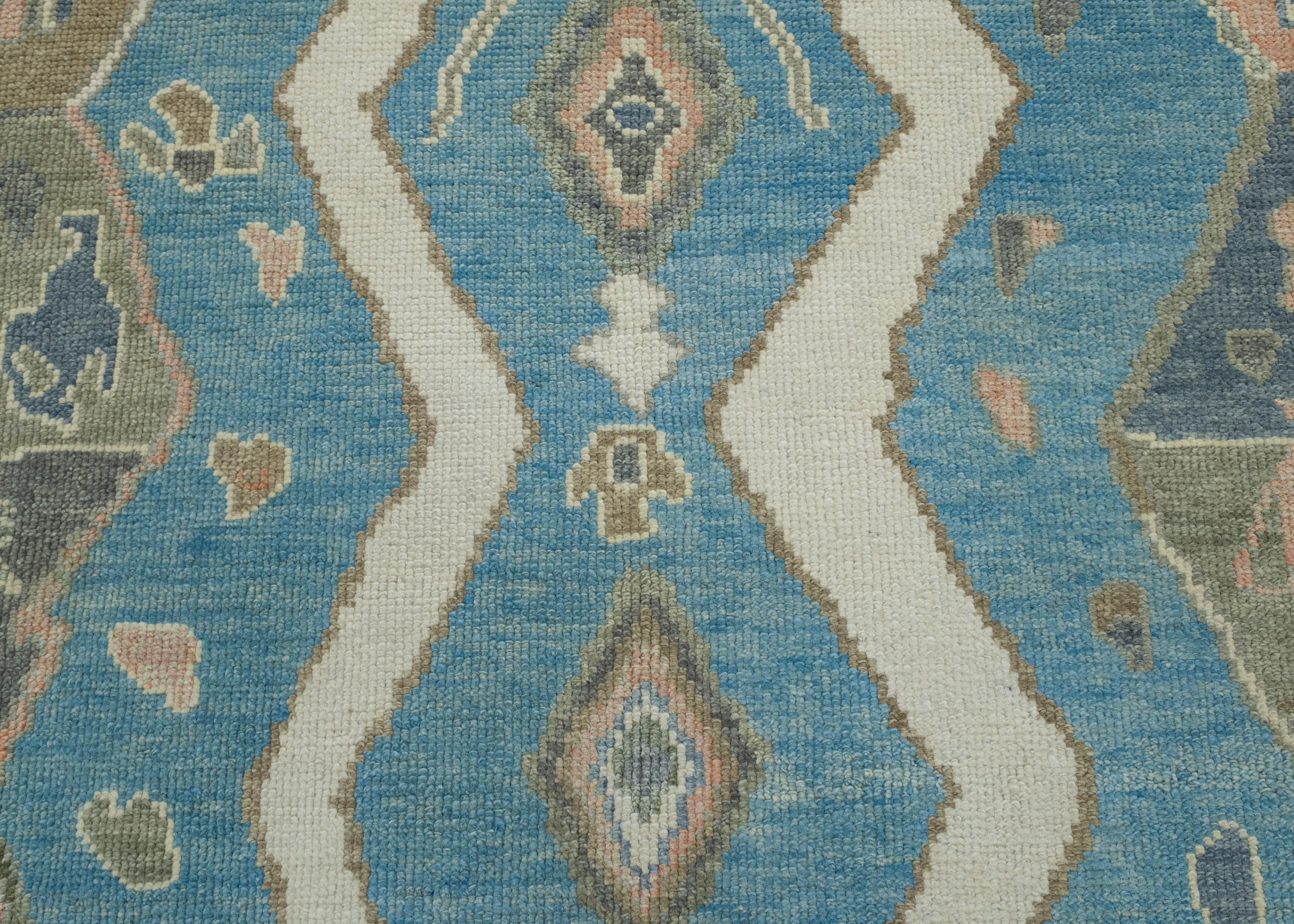 Wool Turkish Oushak Rug 4' x 5'9