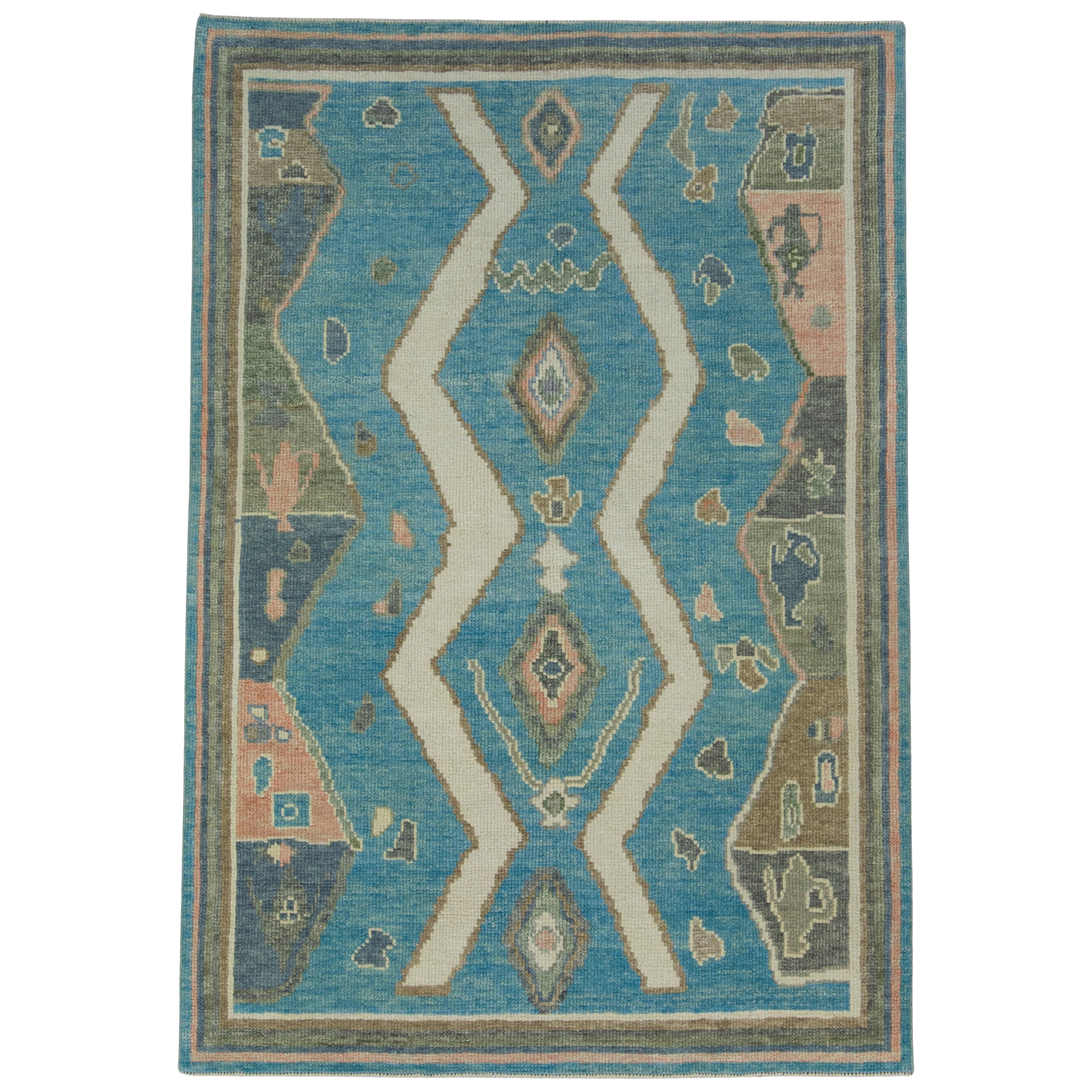 Tappeto Oushak turco 4' x 5'9" #17153