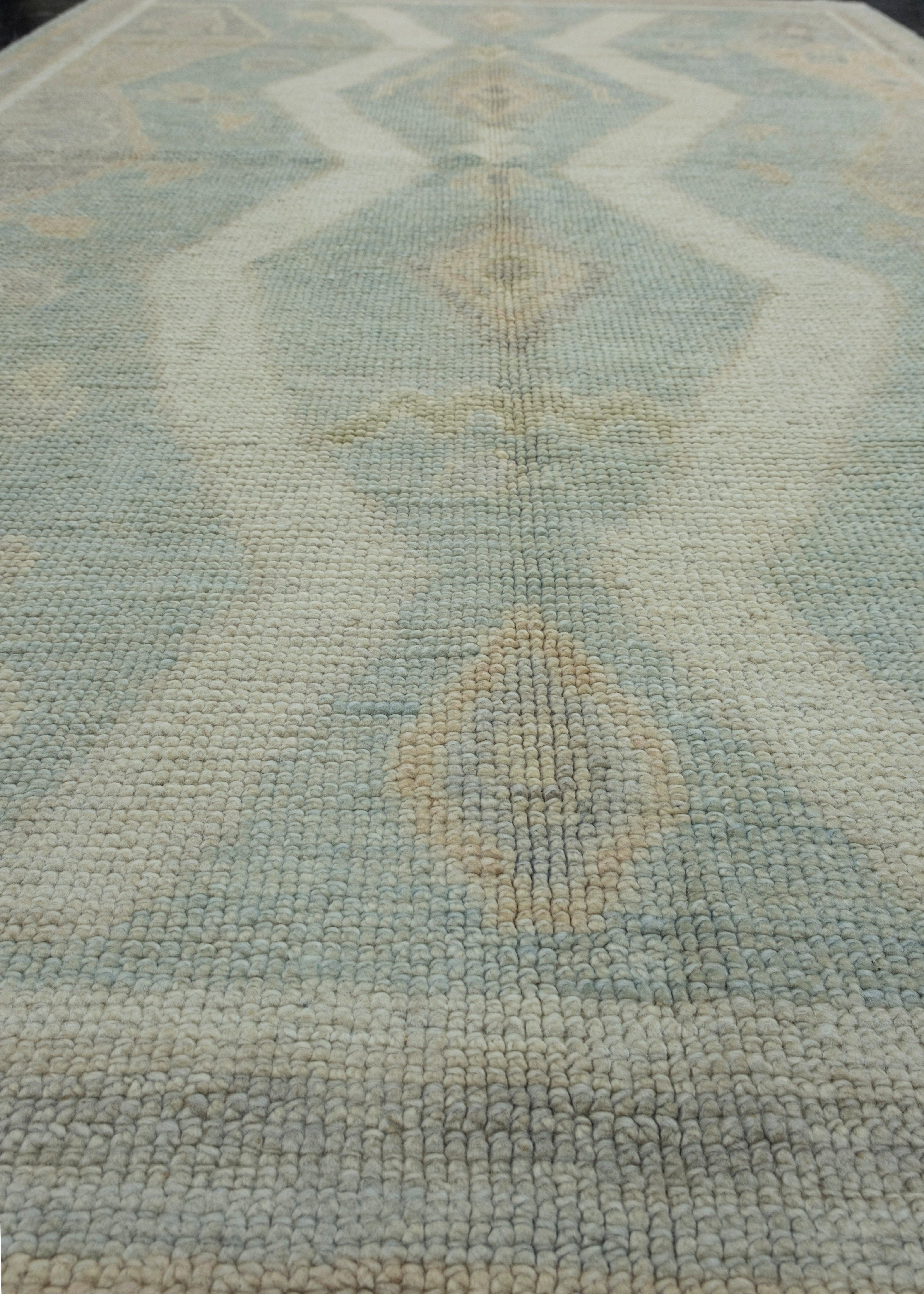 Contemporary Turkish Oushak Rug 4' x 6' #17031 For Sale