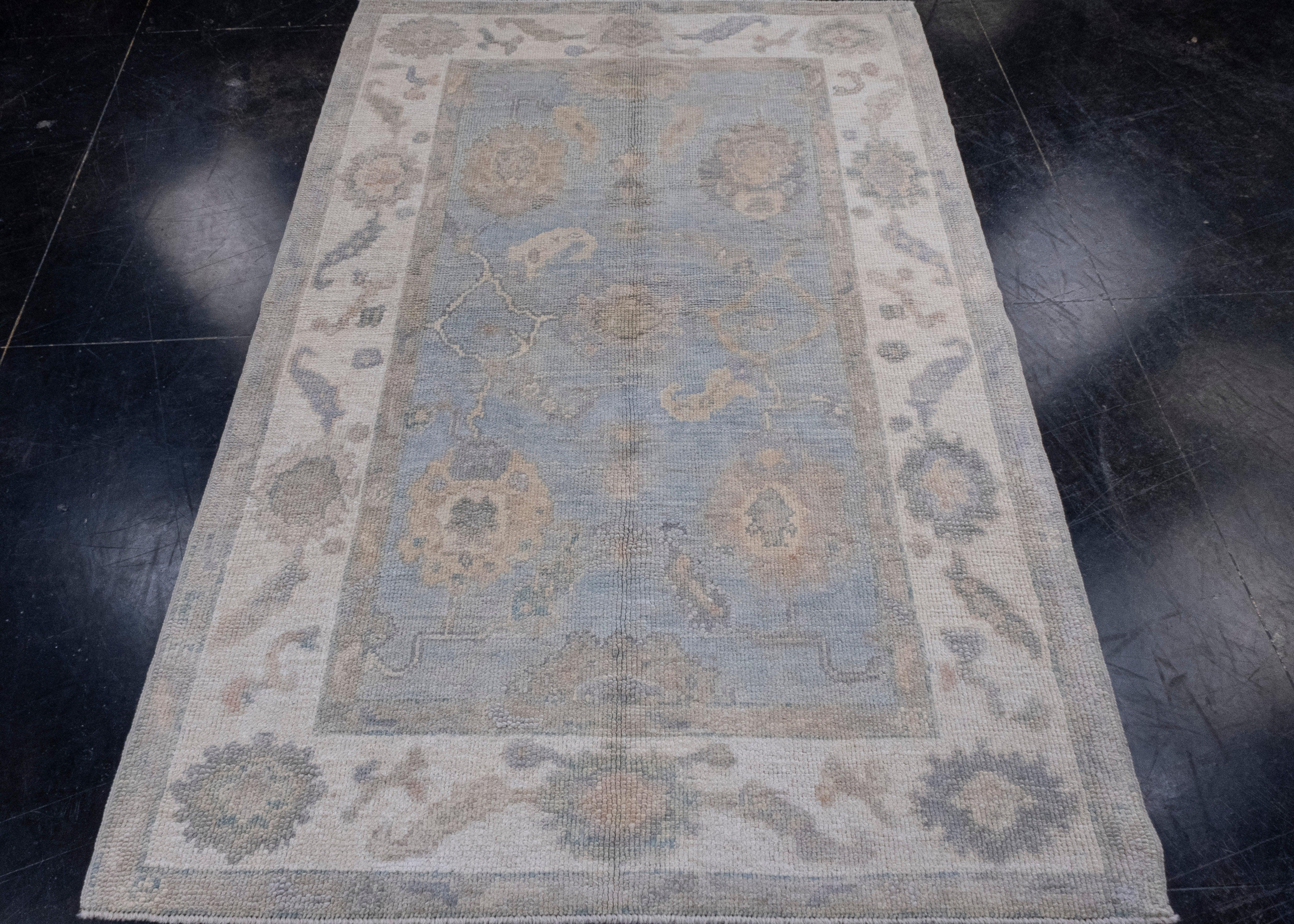 Turkish Oushak Rug 4' x 6'1