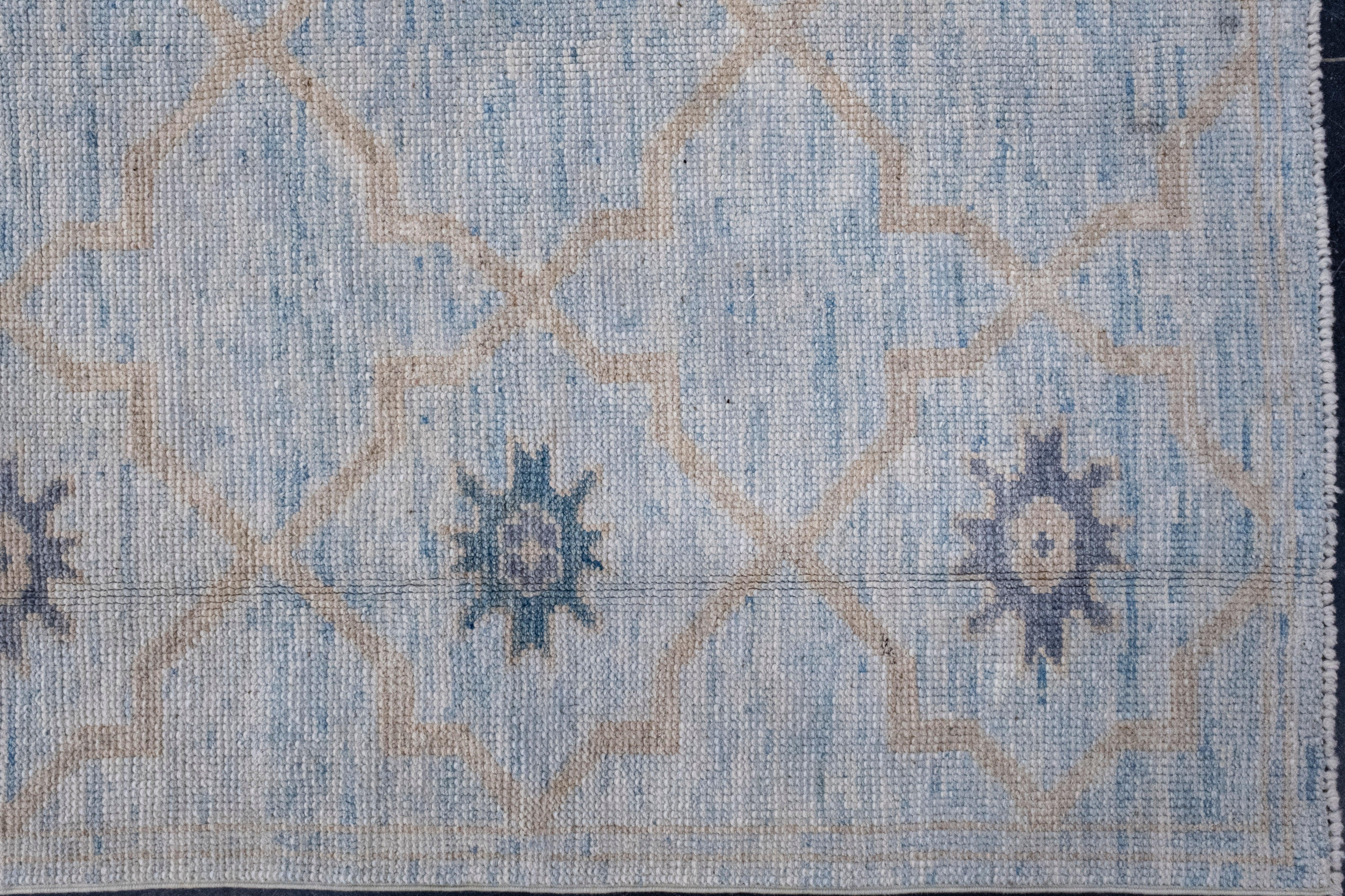 Annodato a mano Tappeto Oushak turco 4' x 6'3