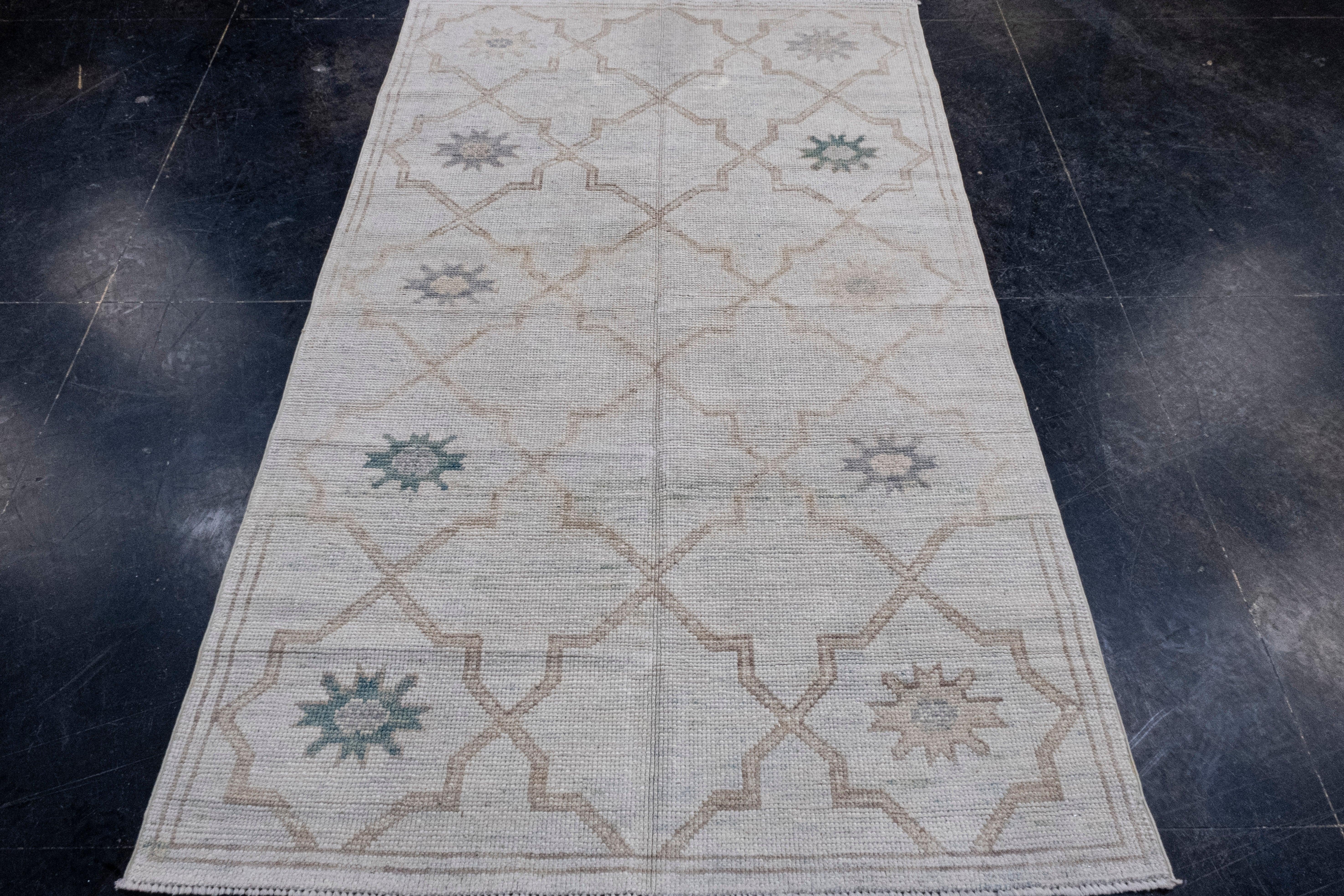 Turkish Oushak Rug 4' x 6'6