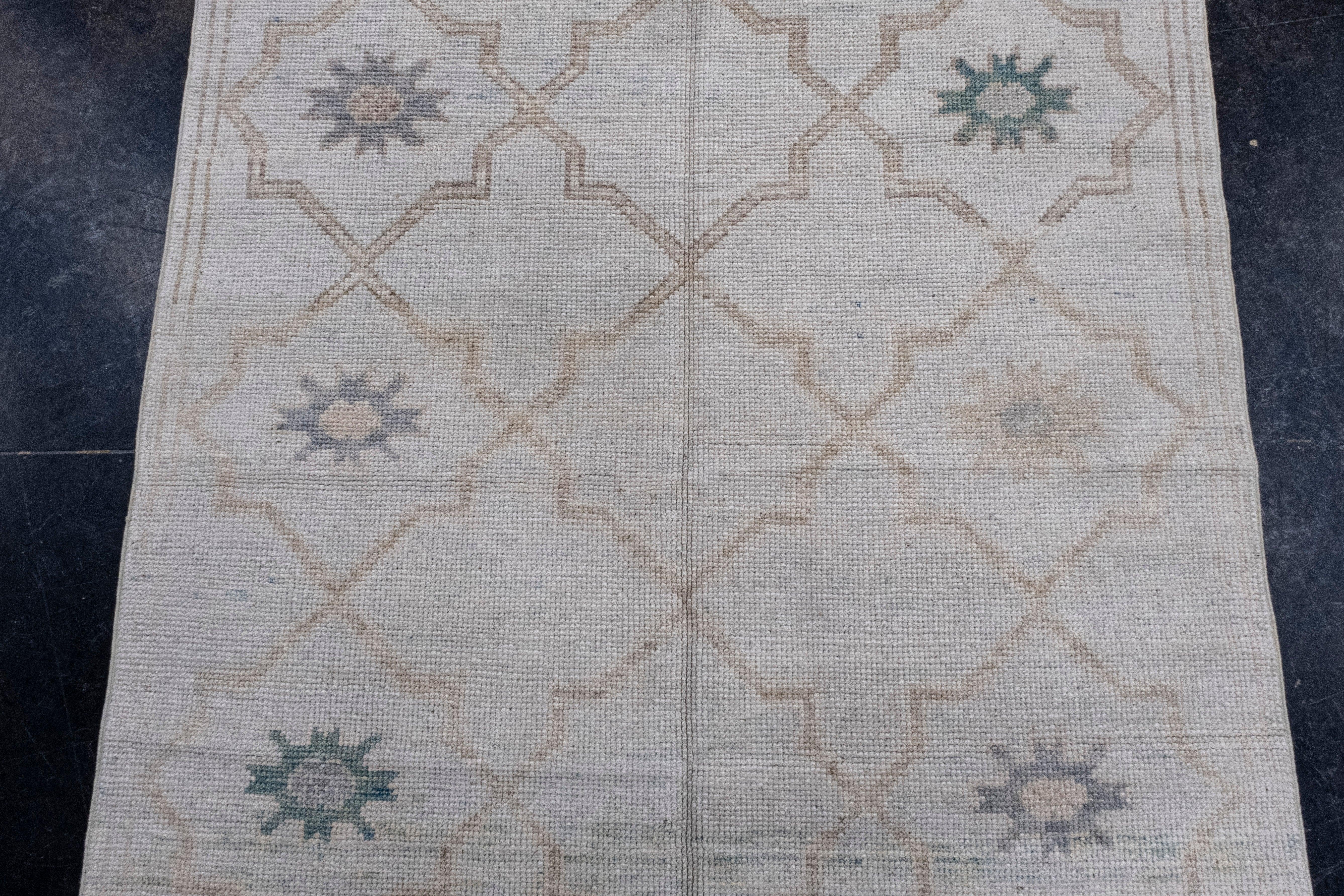 Contemporary Turkish Oushak Rug 4' x 6'6