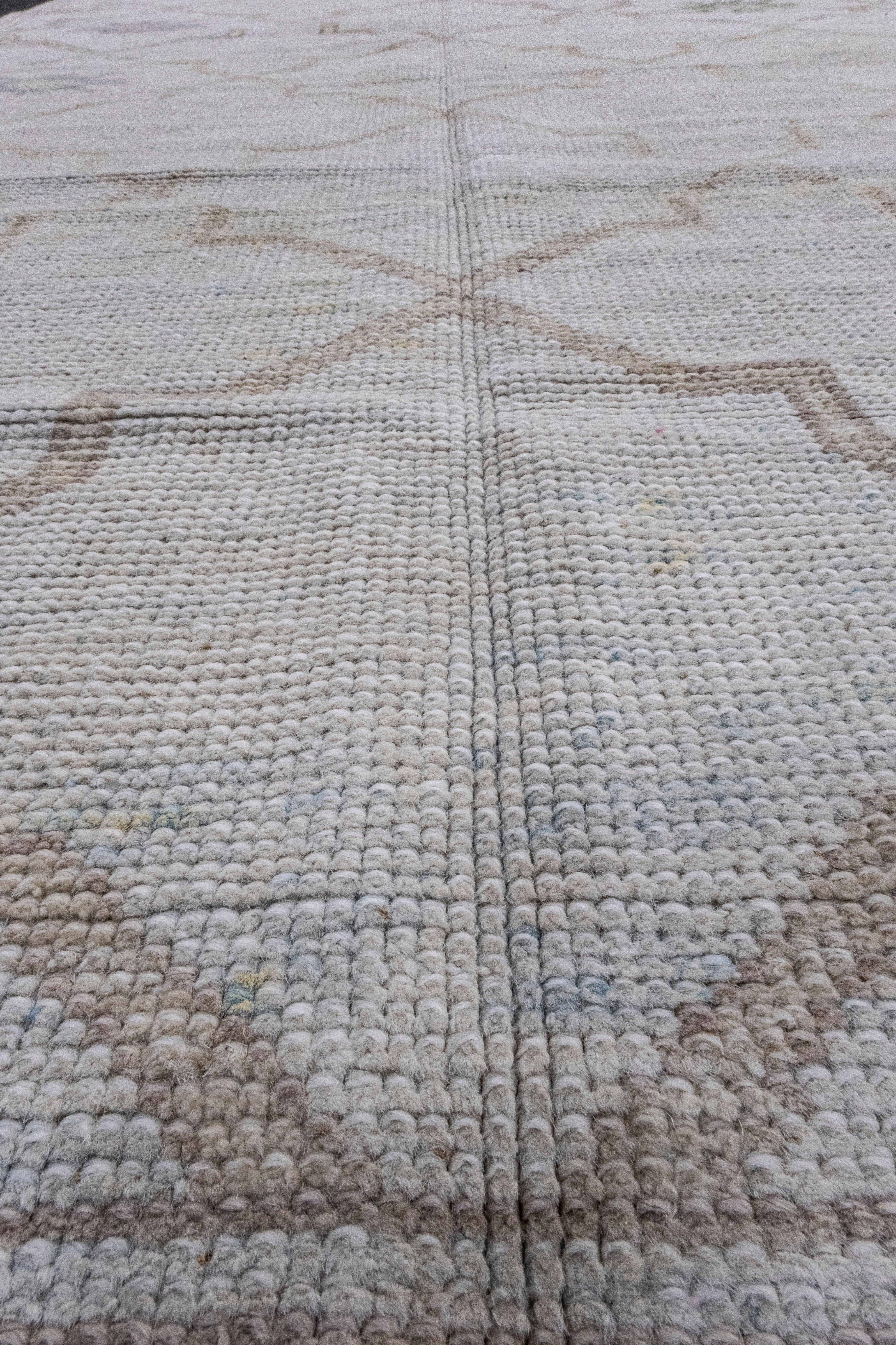 Wool Turkish Oushak Rug 4' x 6'6