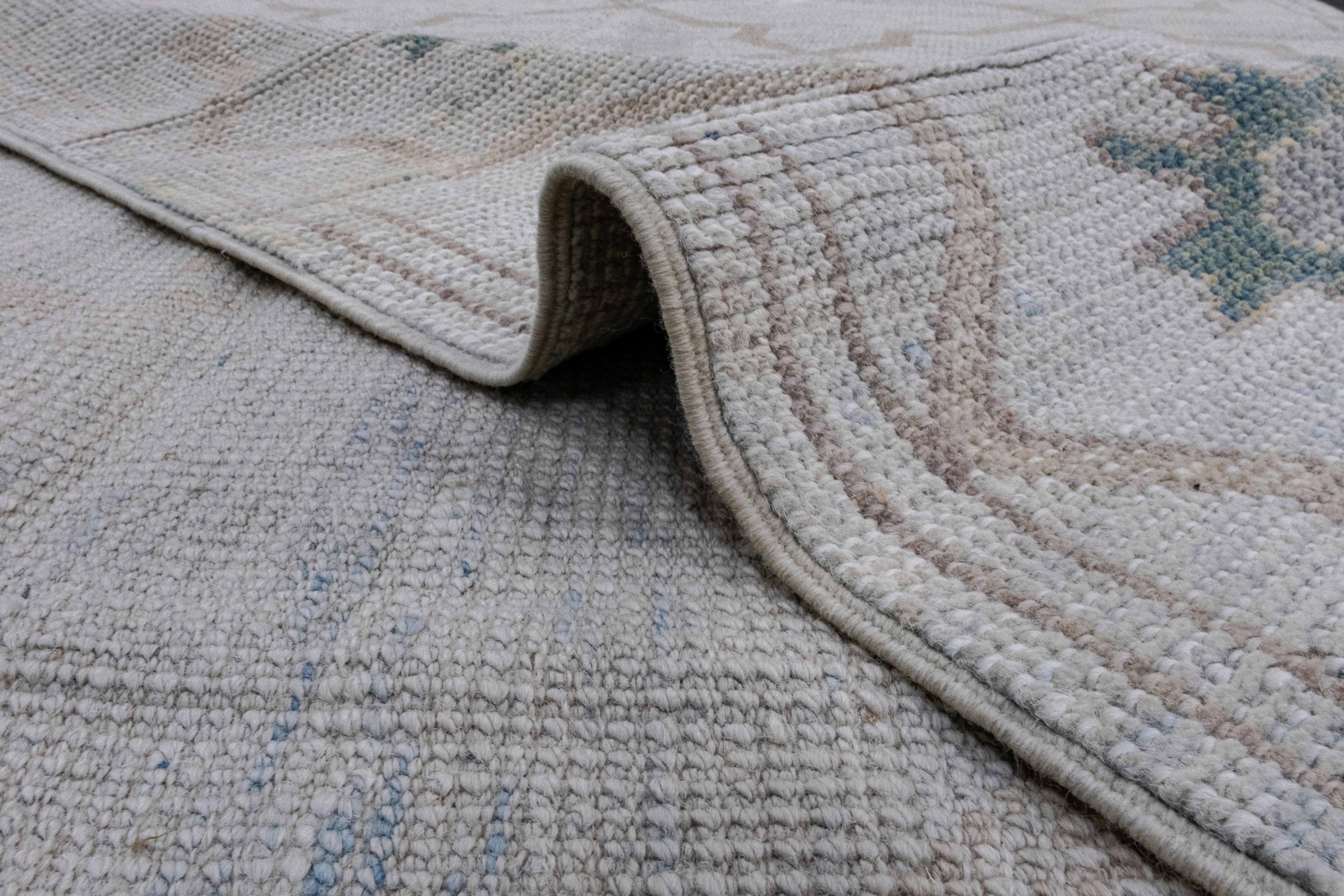 Turkish Oushak Rug 4' x 6'6