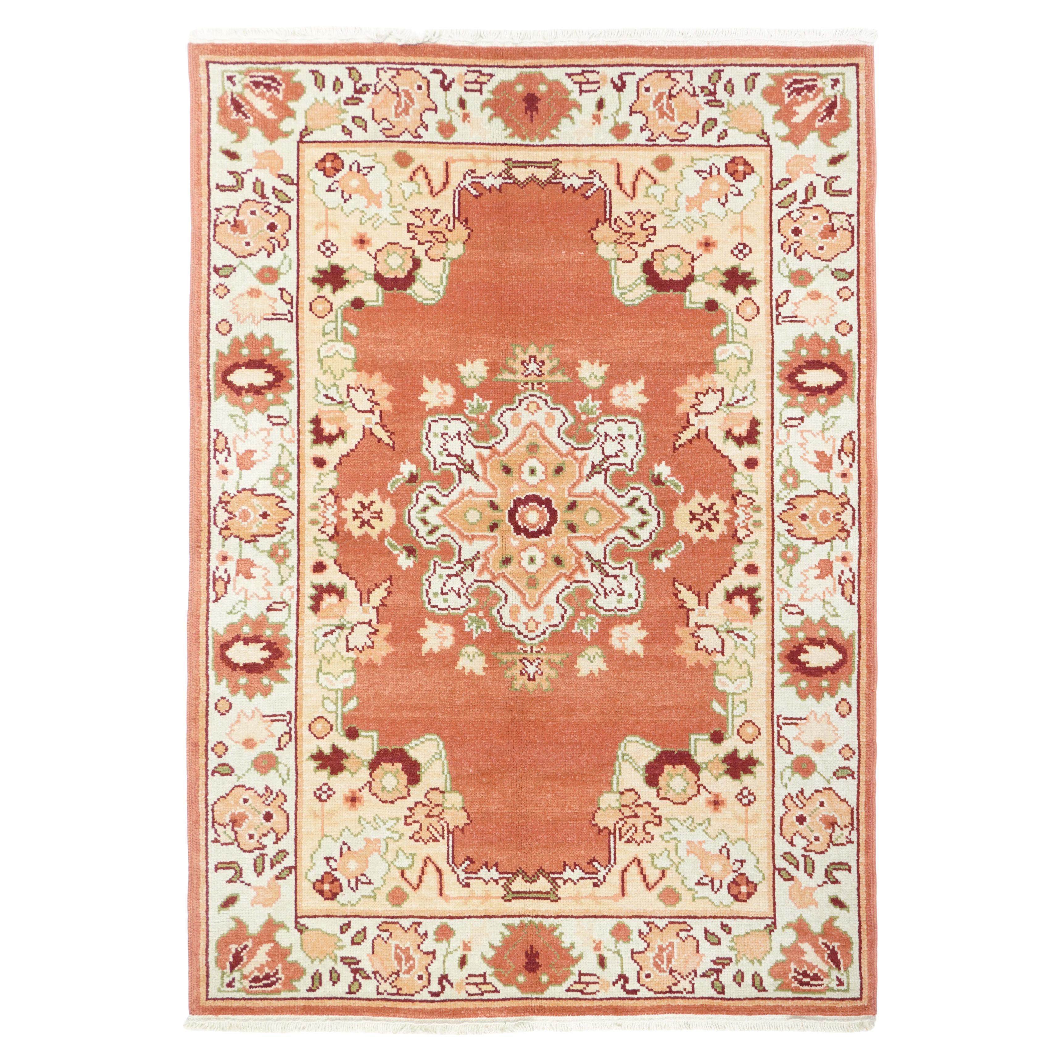 Turkish Oushak Rug 4'0" x 6'0"