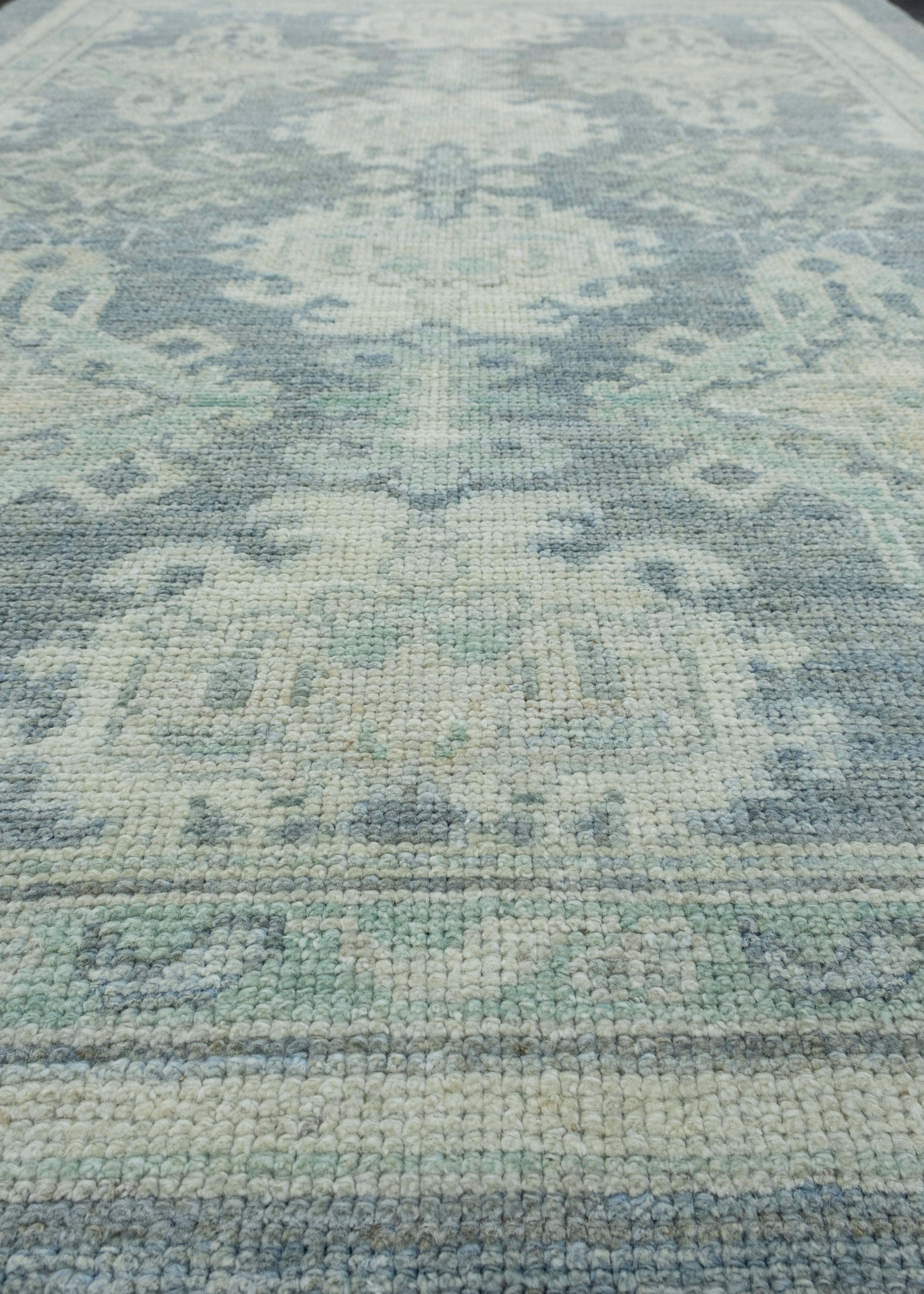 Wool Turkish Oushak Rug 4'1