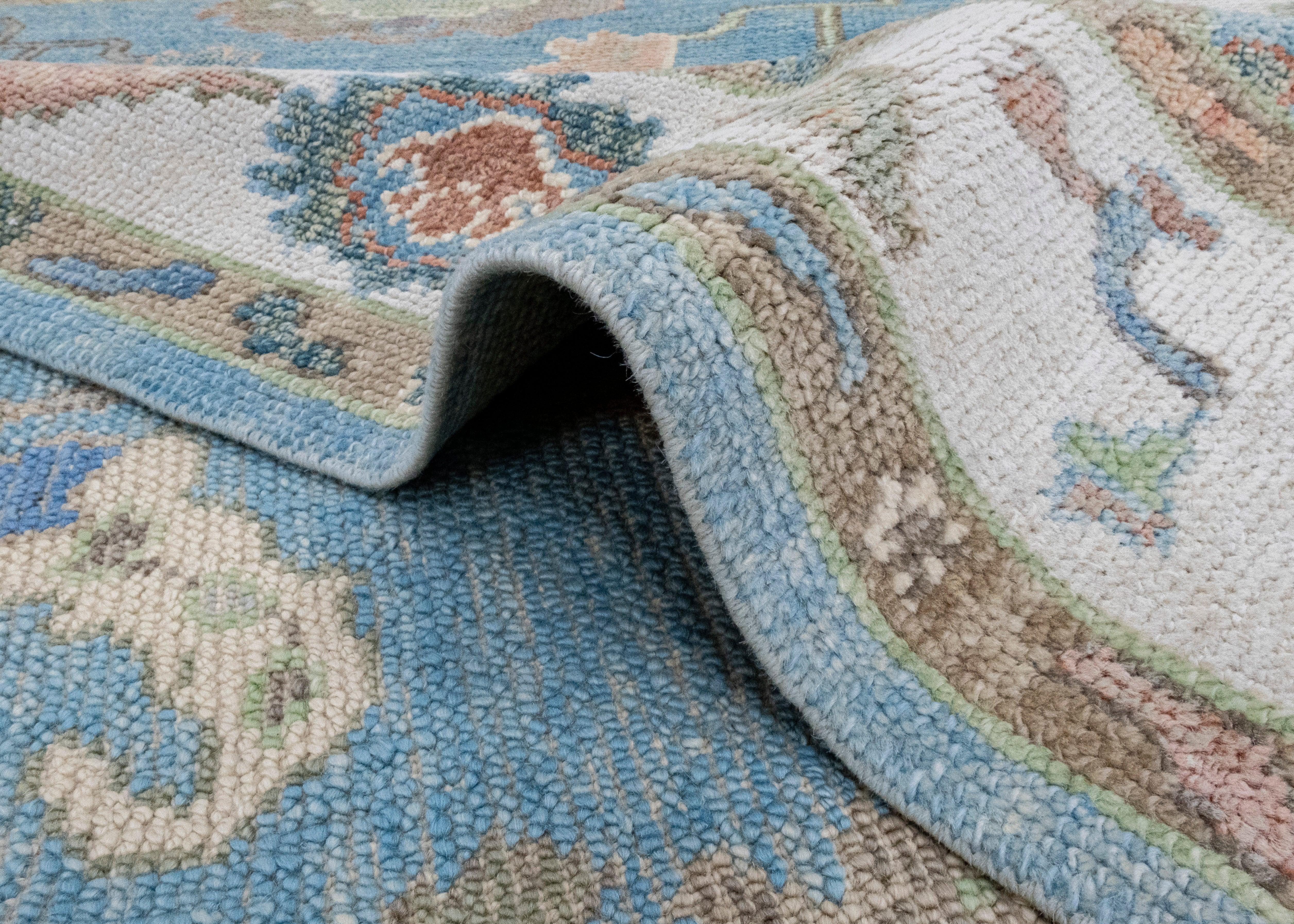 Turkish Oushak Rug 4'1
