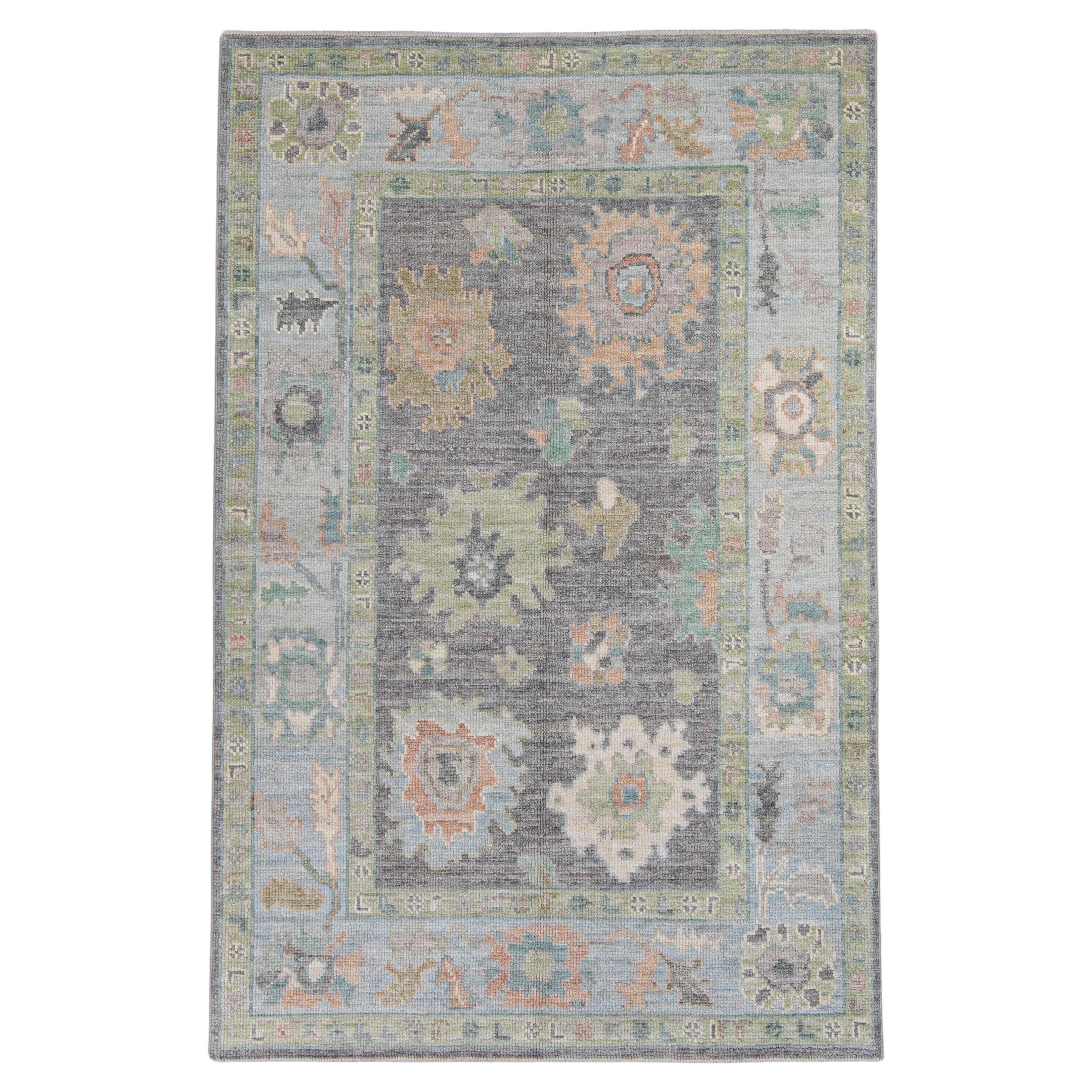 Tappeto Oushak turco 4'1" x 6'3" #16020