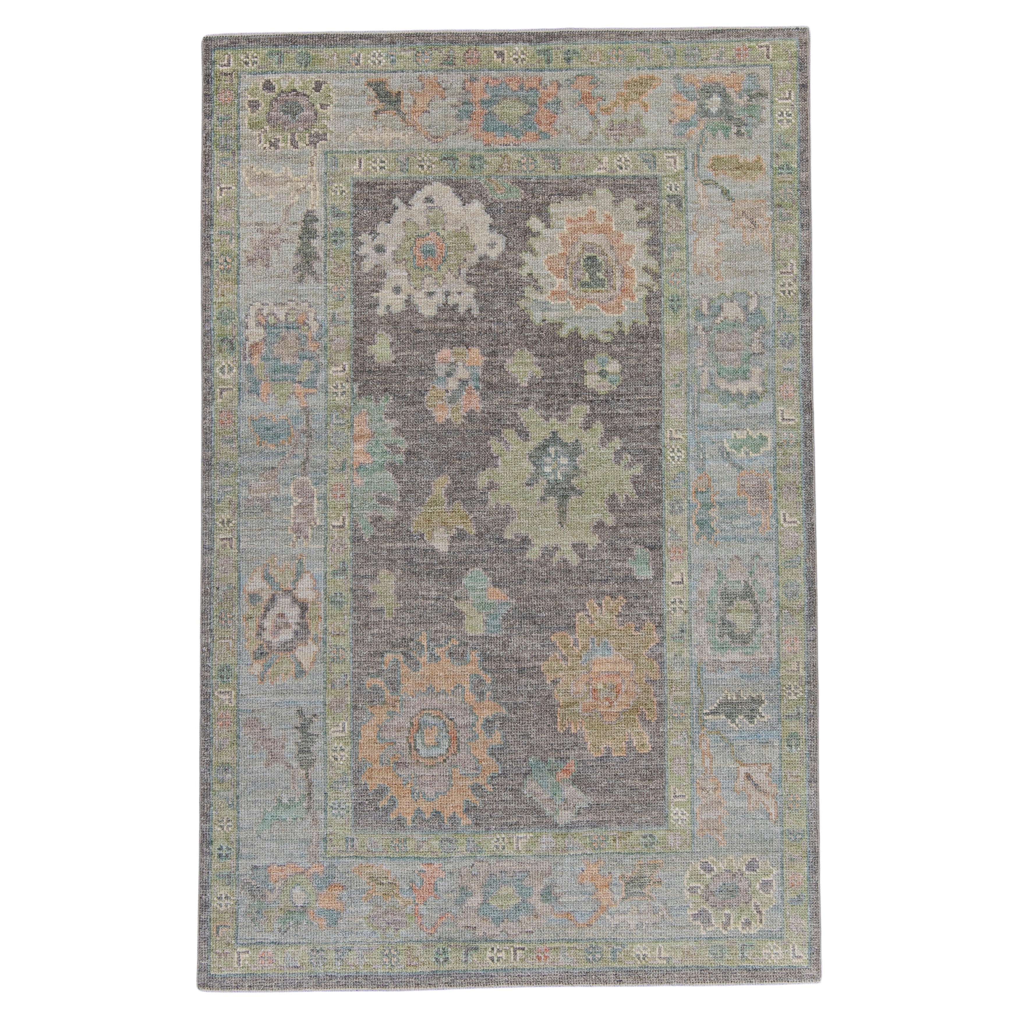 Tappeto Oushak turco 4'1" x 6'3" #16464