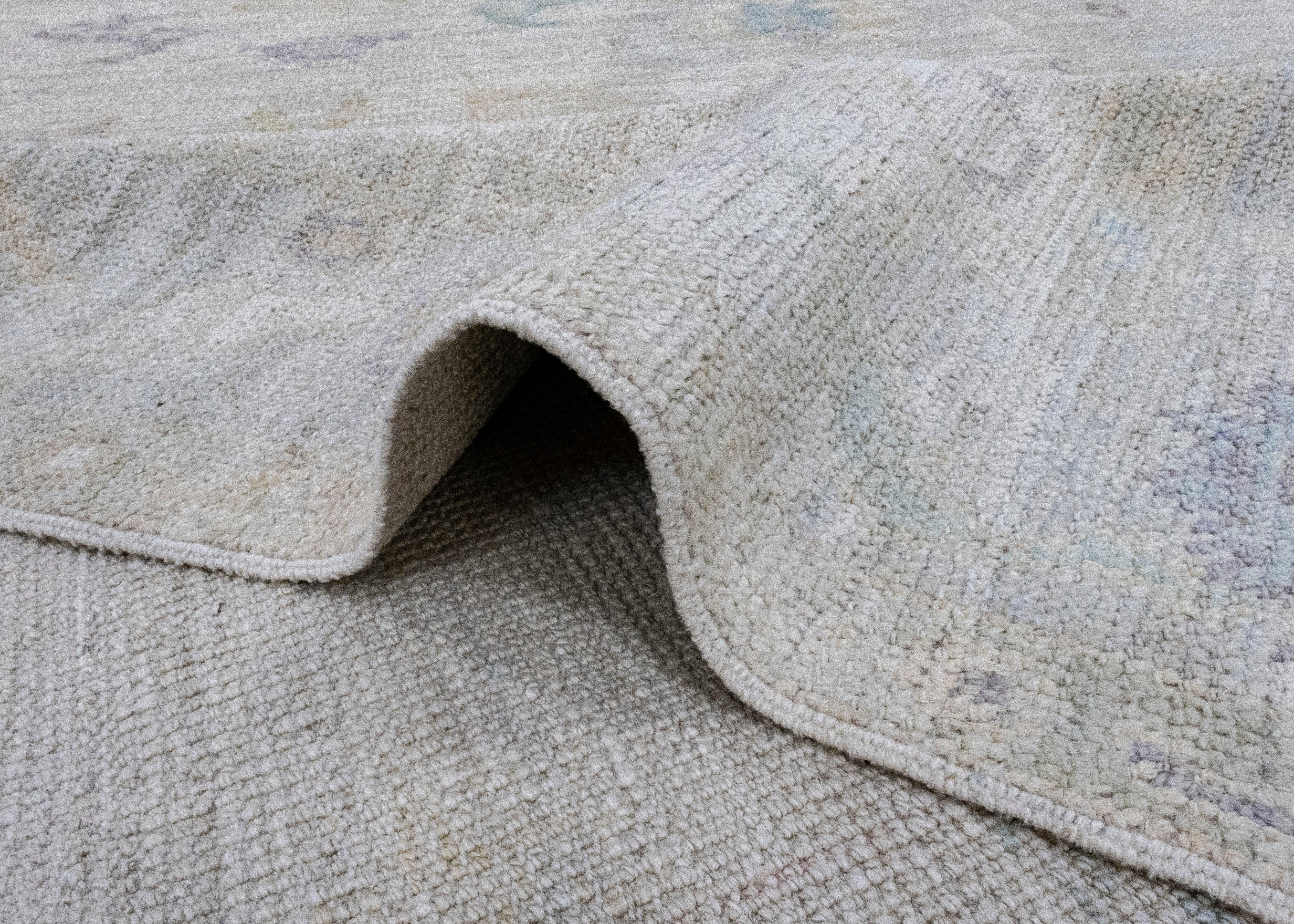 Turkish Oushak Rug 4'10