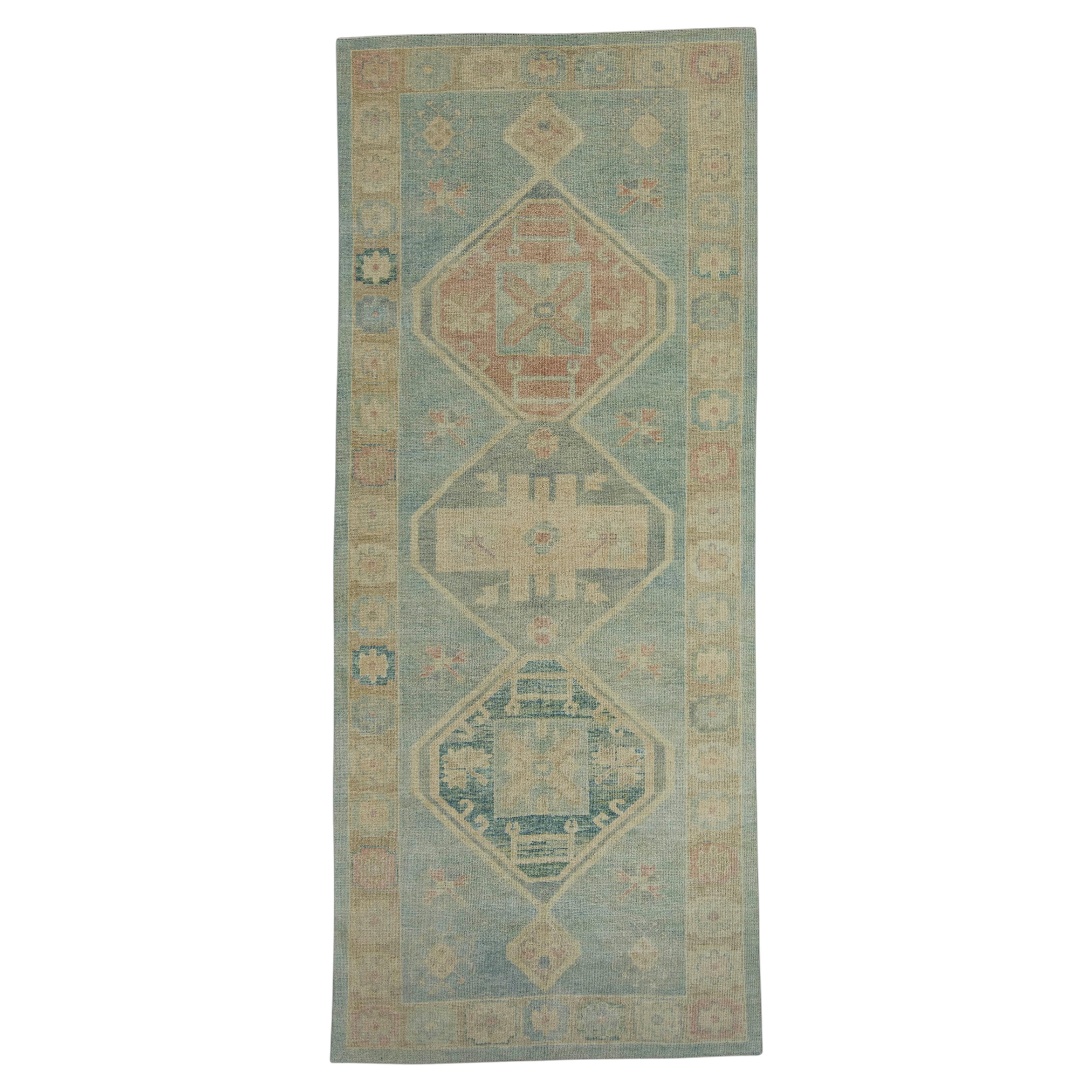 Turkish Oushak Rug 4'11" x 11'11" #18025