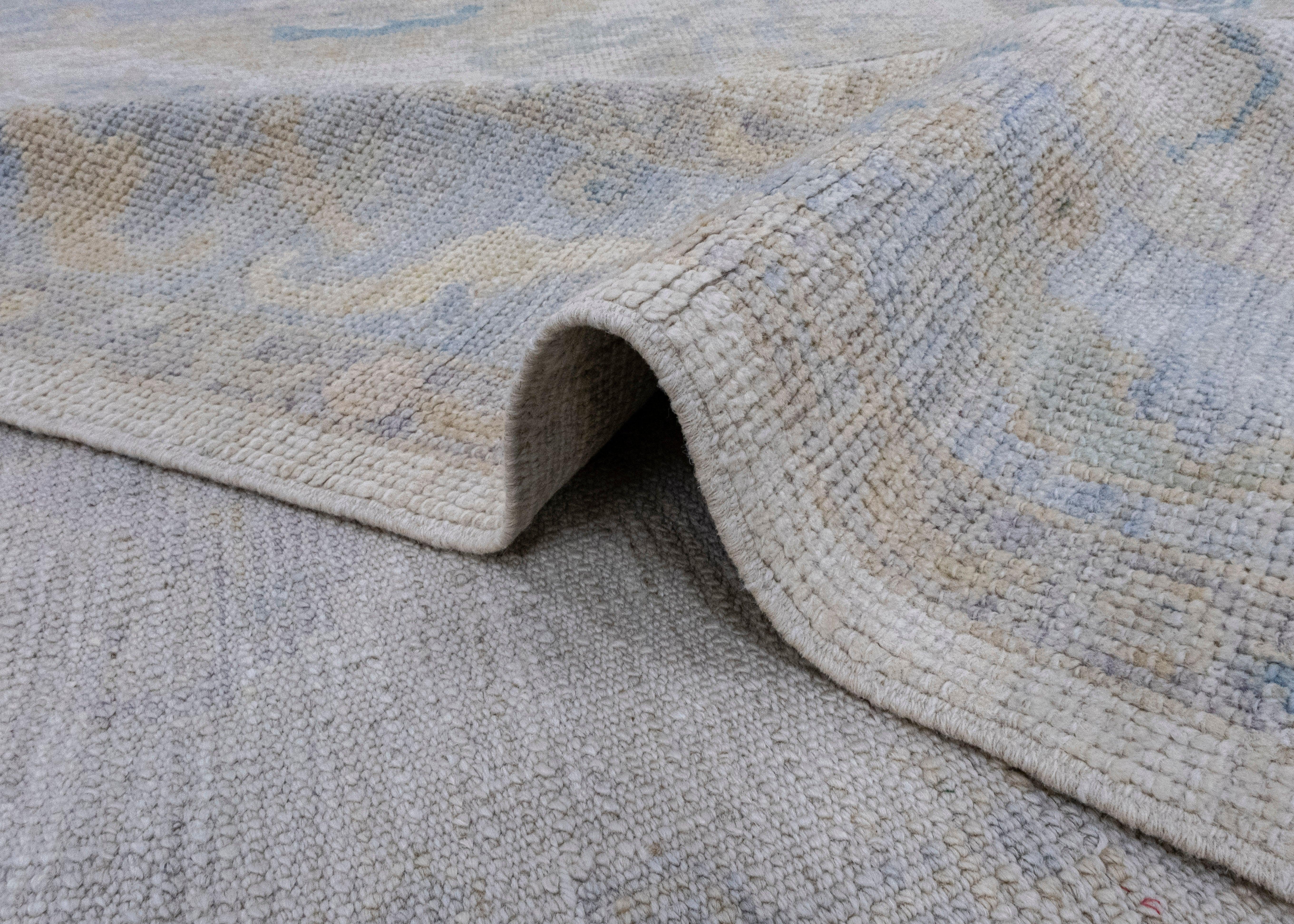 Turkish Oushak Rug 4'11