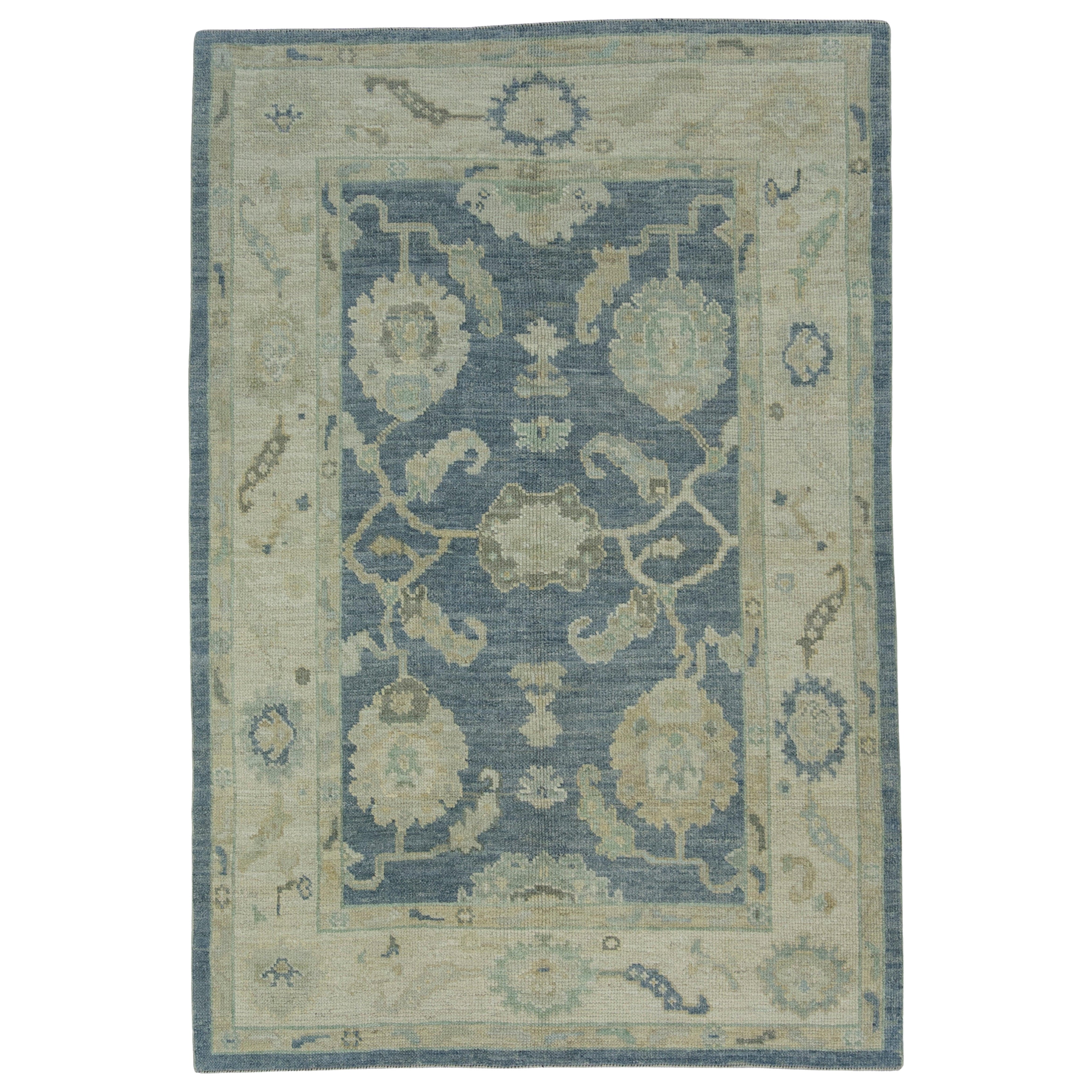 Tappeto Oushak turco 4'2" x 6'1" #7117 in vendita