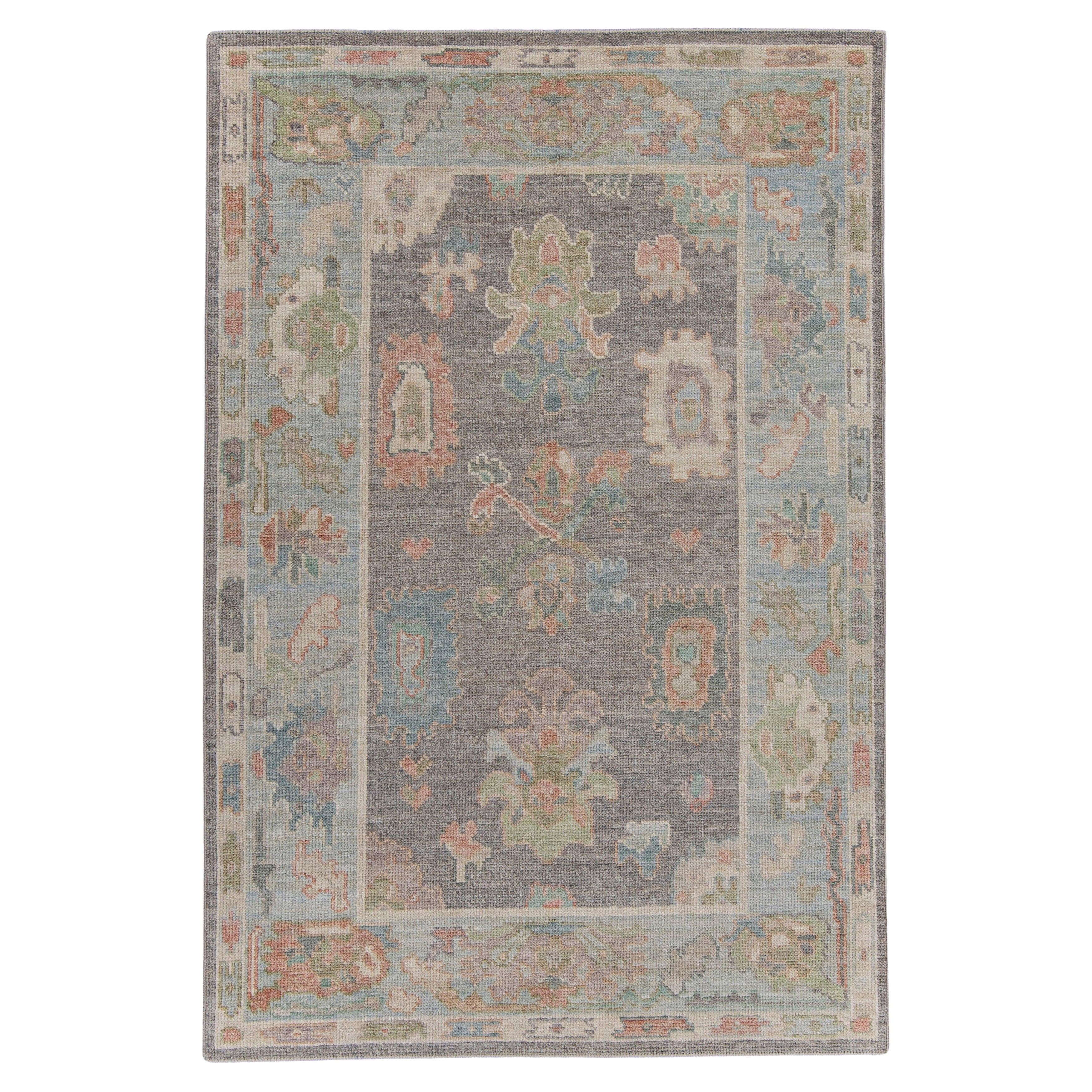 Tappeto Oushak turco 4'2" x 6'2" #16109