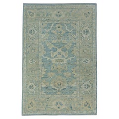 Turkish Oushak Rug 4'2" x 6'2" #17898
