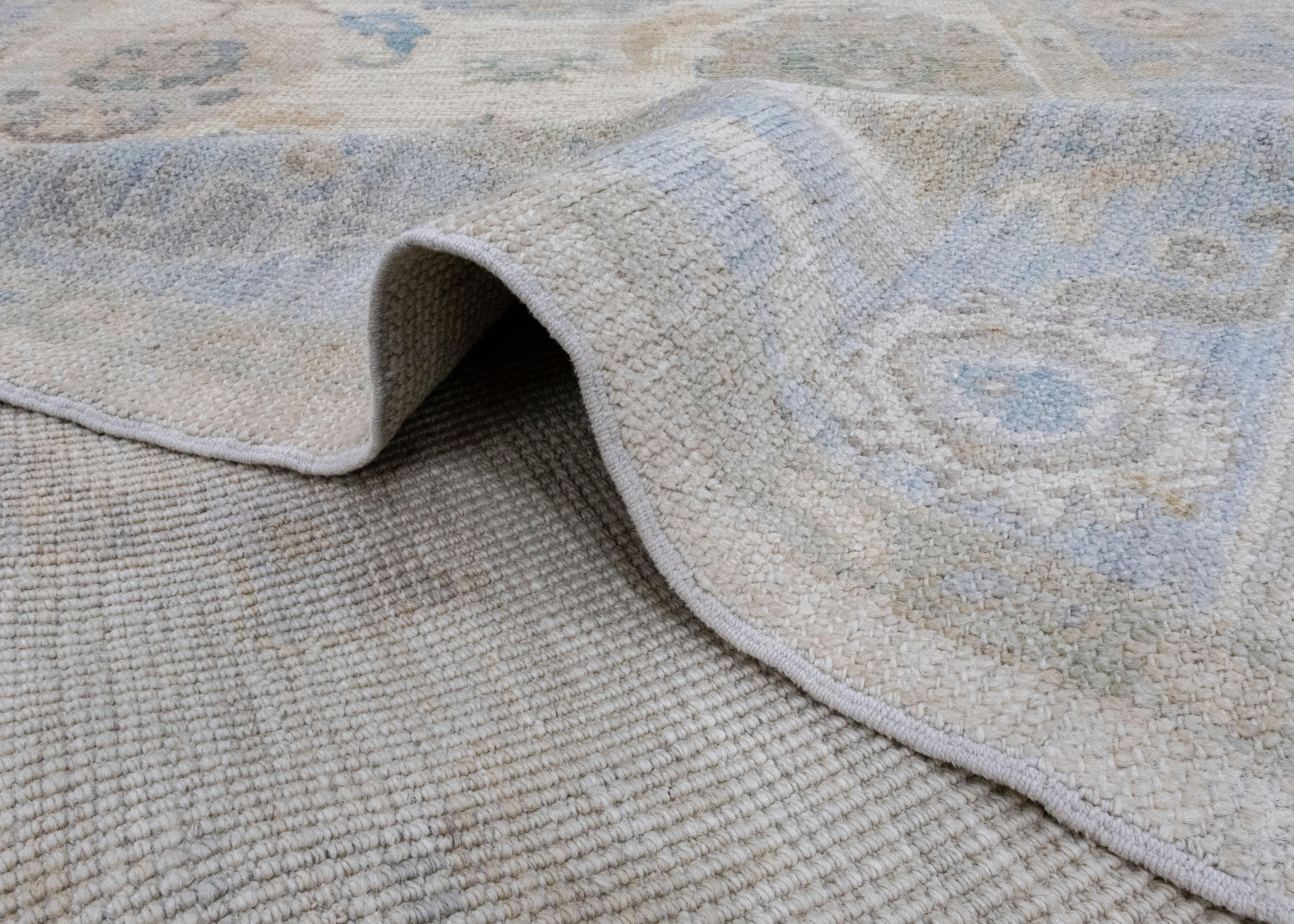 Turkish Oushak Rug 4'2