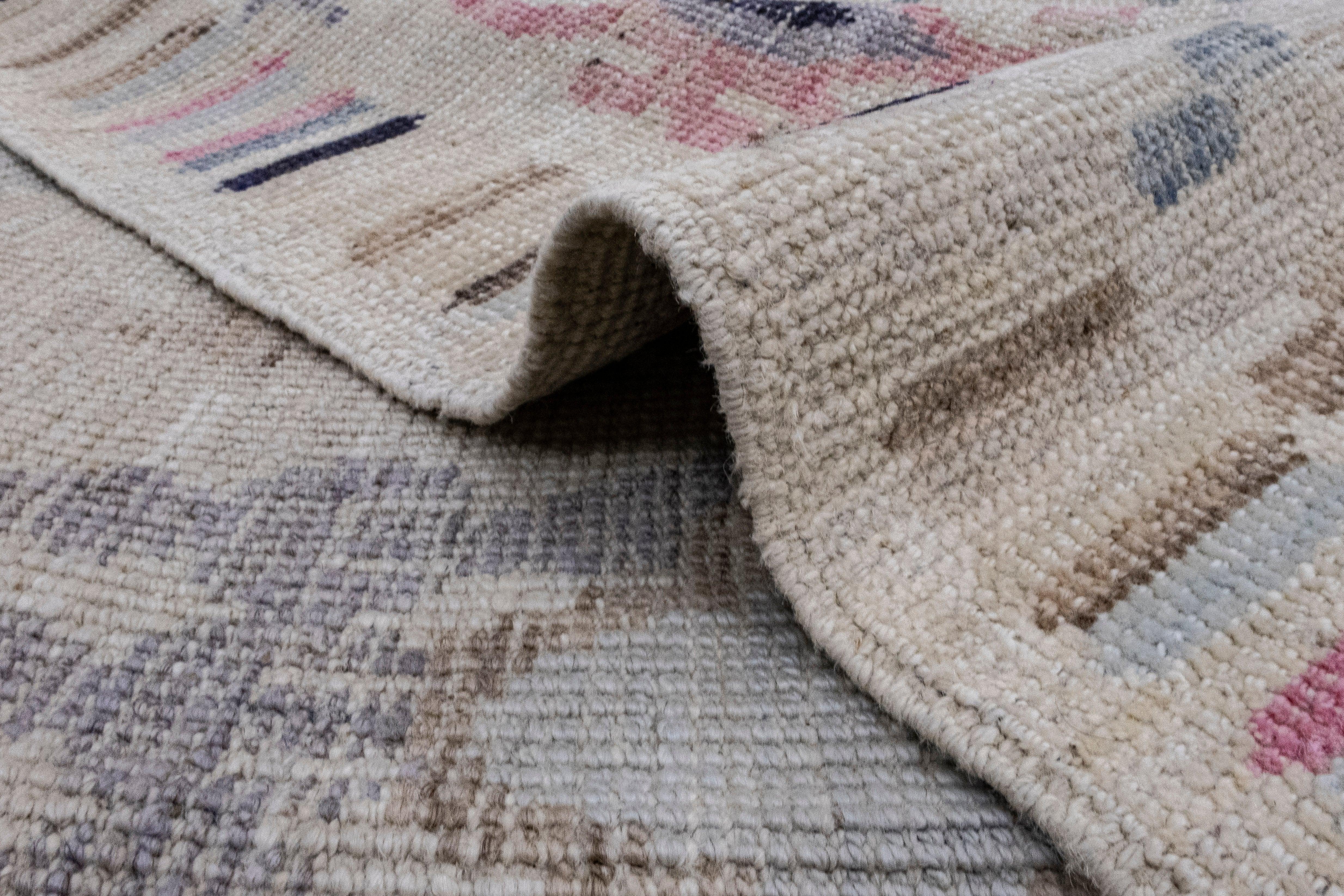Turkish Oushak Rug 4'2