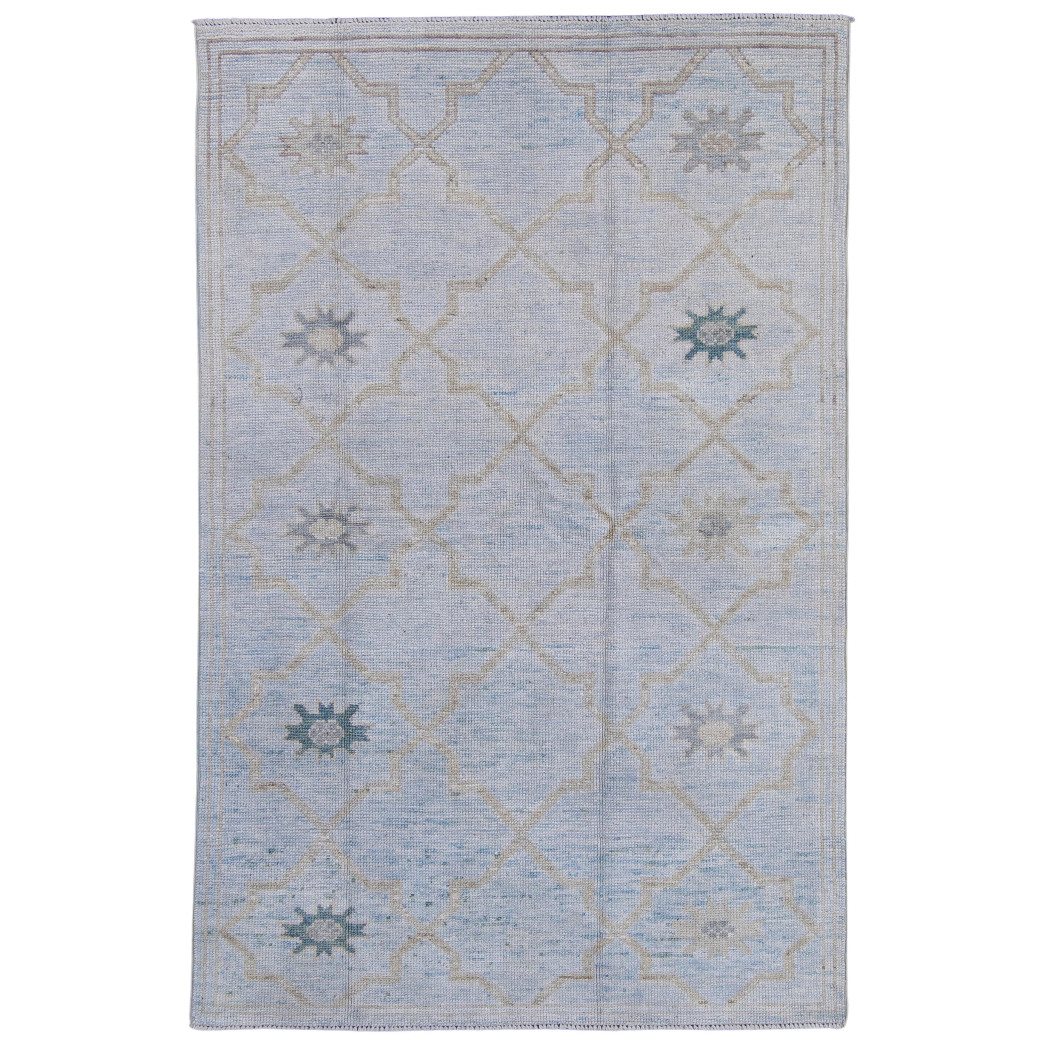 Tappeto Oushak turco 4'2" x 6'5" #16978
