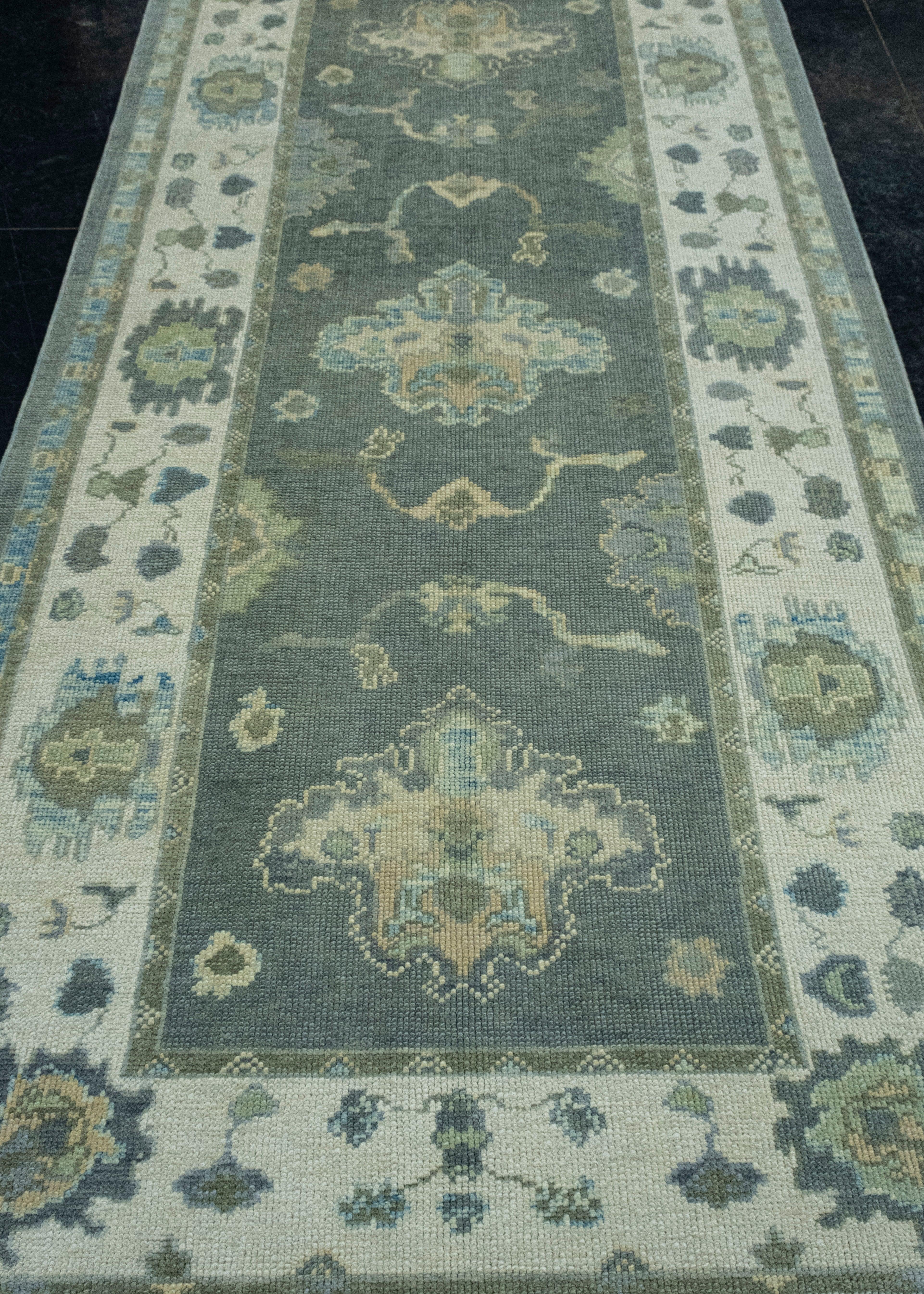 Turkish Oushak Rug 4'2