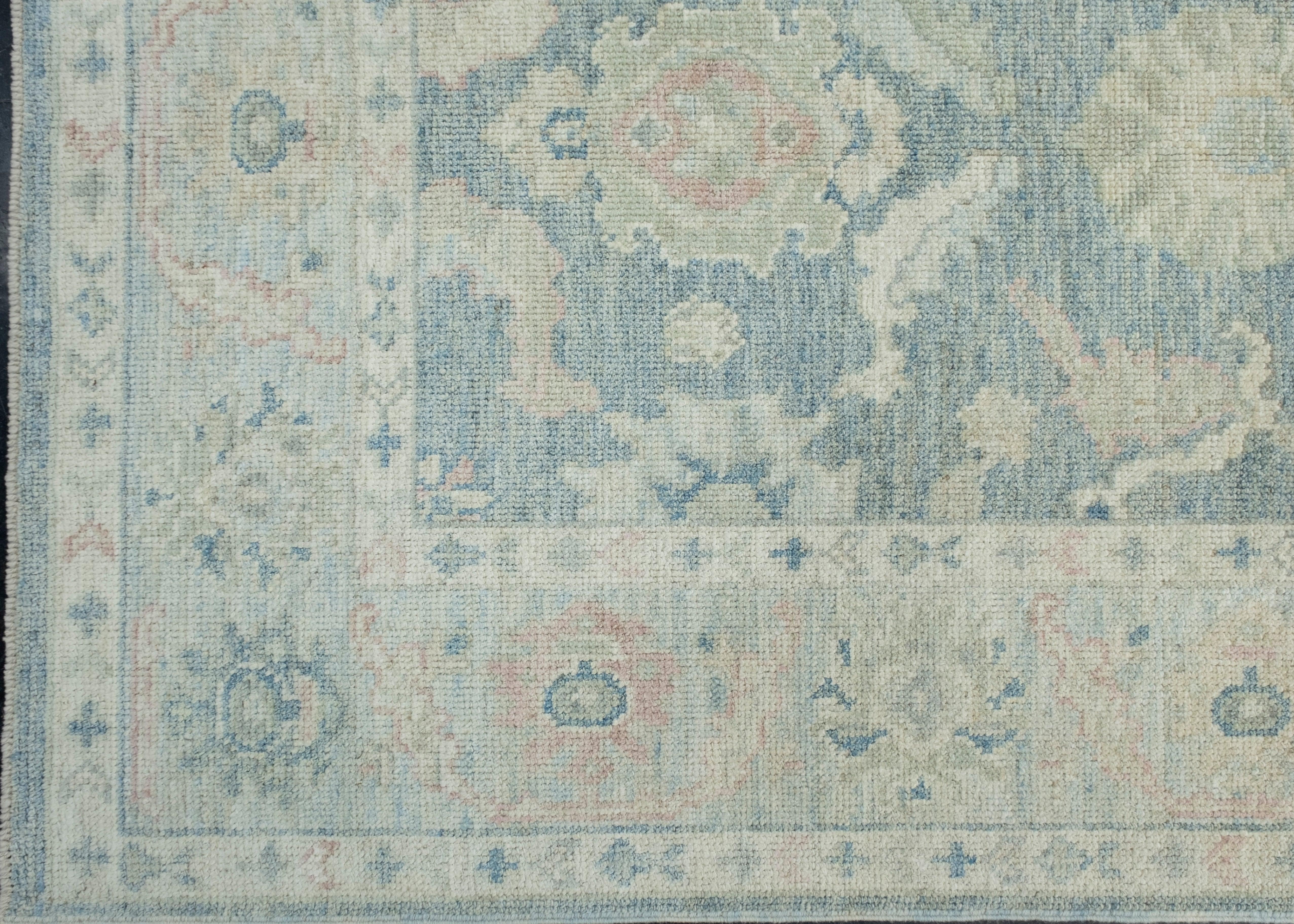 Turkish Oushak Rug 4'3