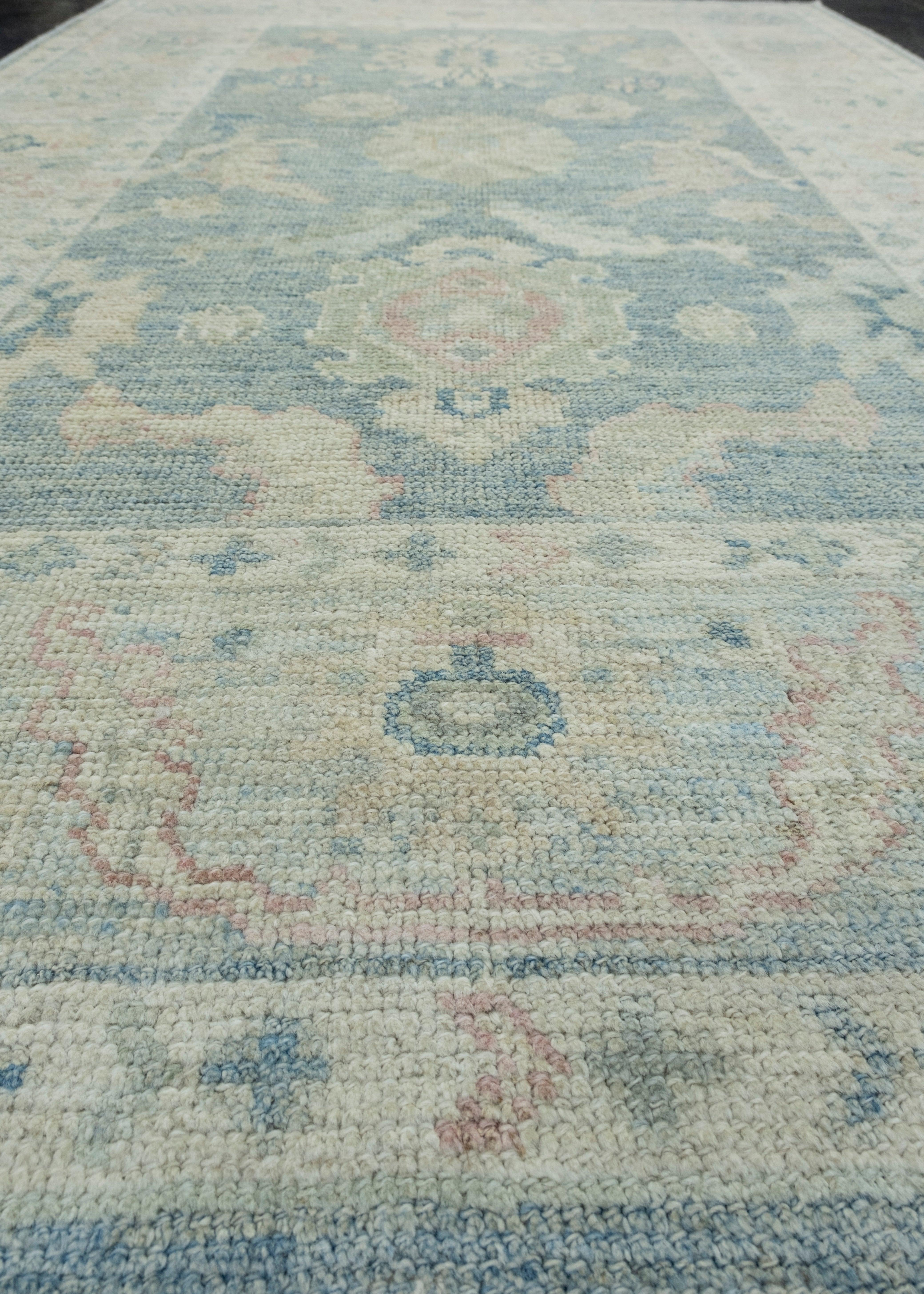 Contemporary Turkish Oushak Rug 4'3