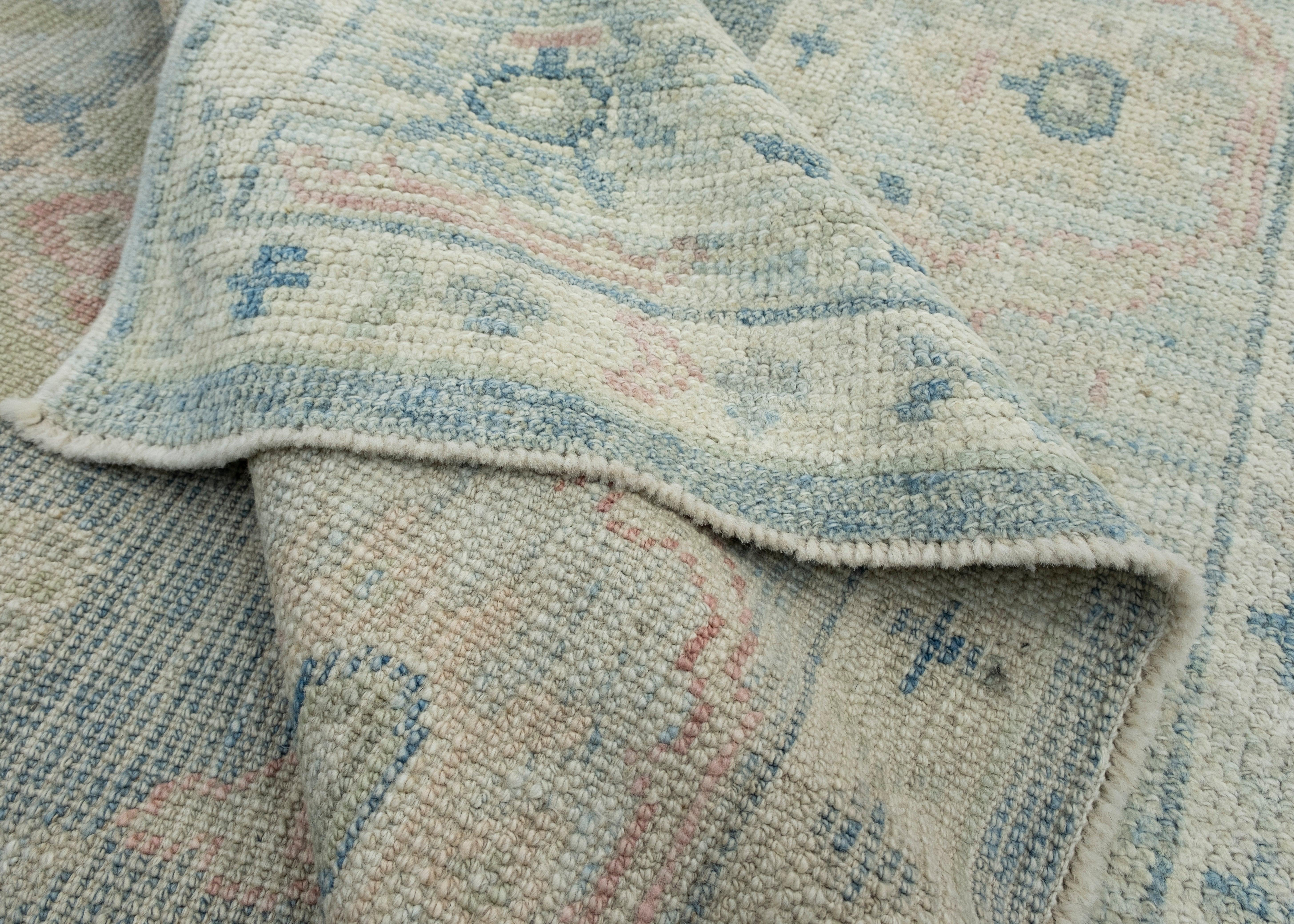 Turkish Oushak Rug 4'3