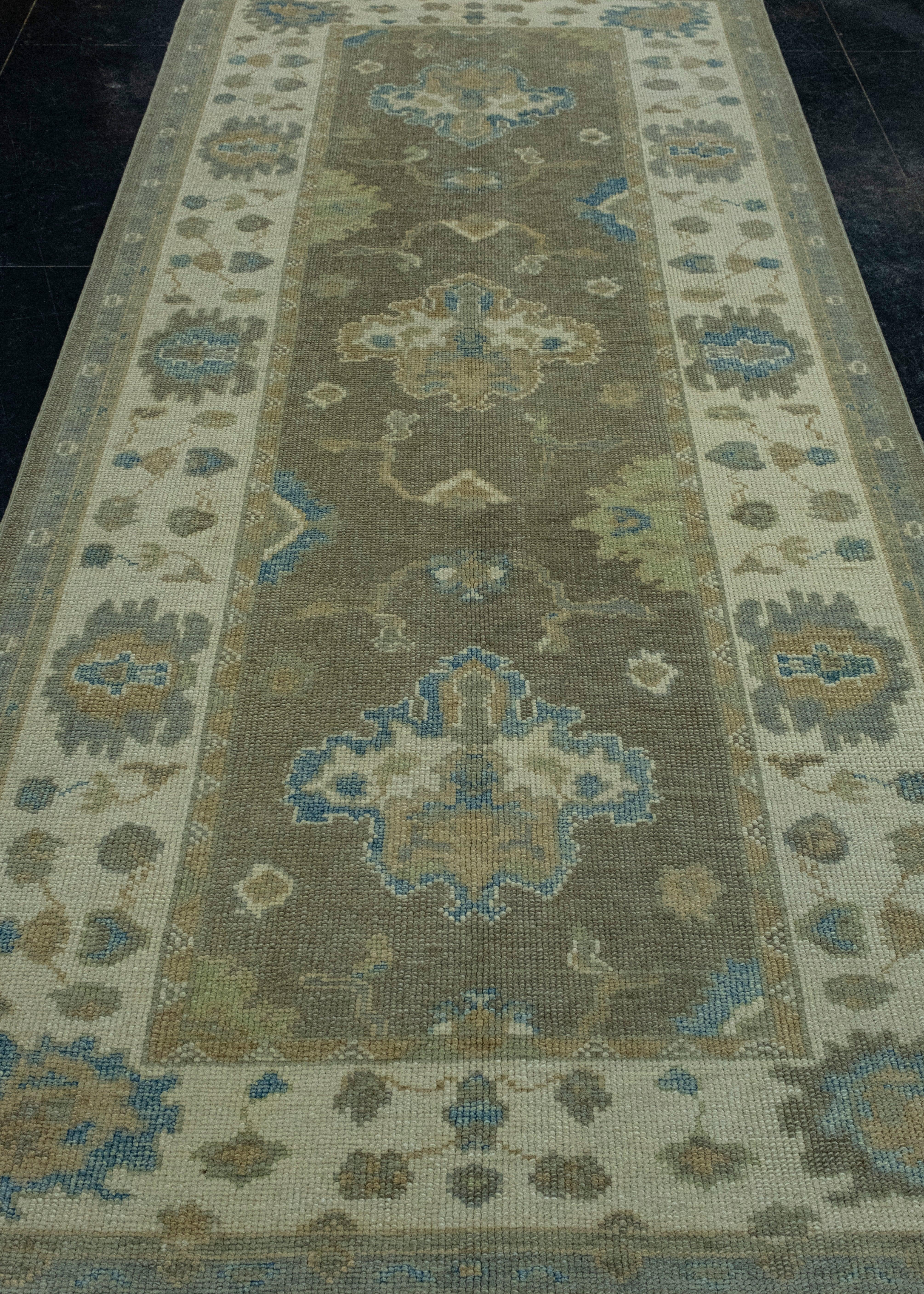 Turkish Oushak Rug 4'5