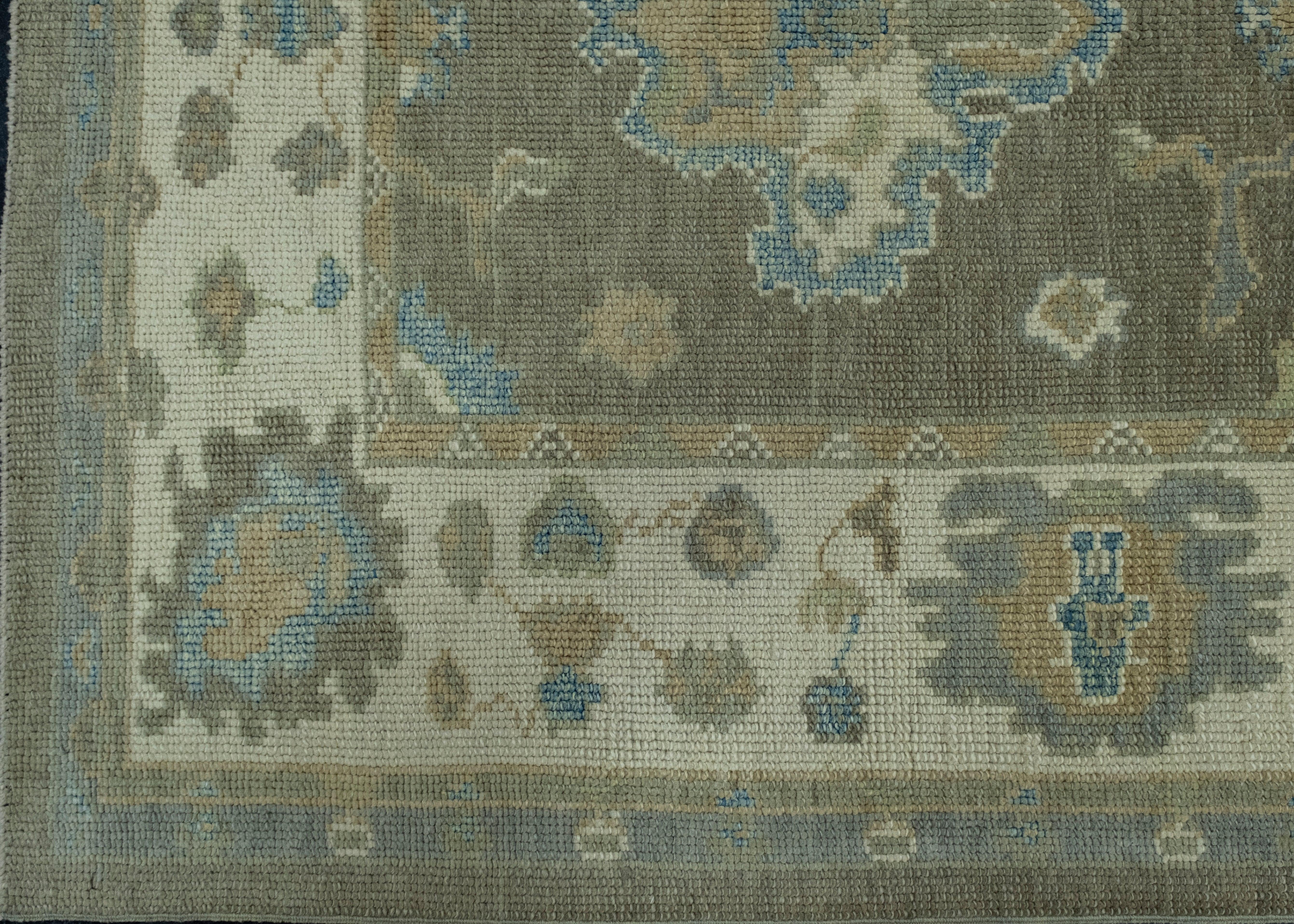 Turkish Oushak Rug 4'5
